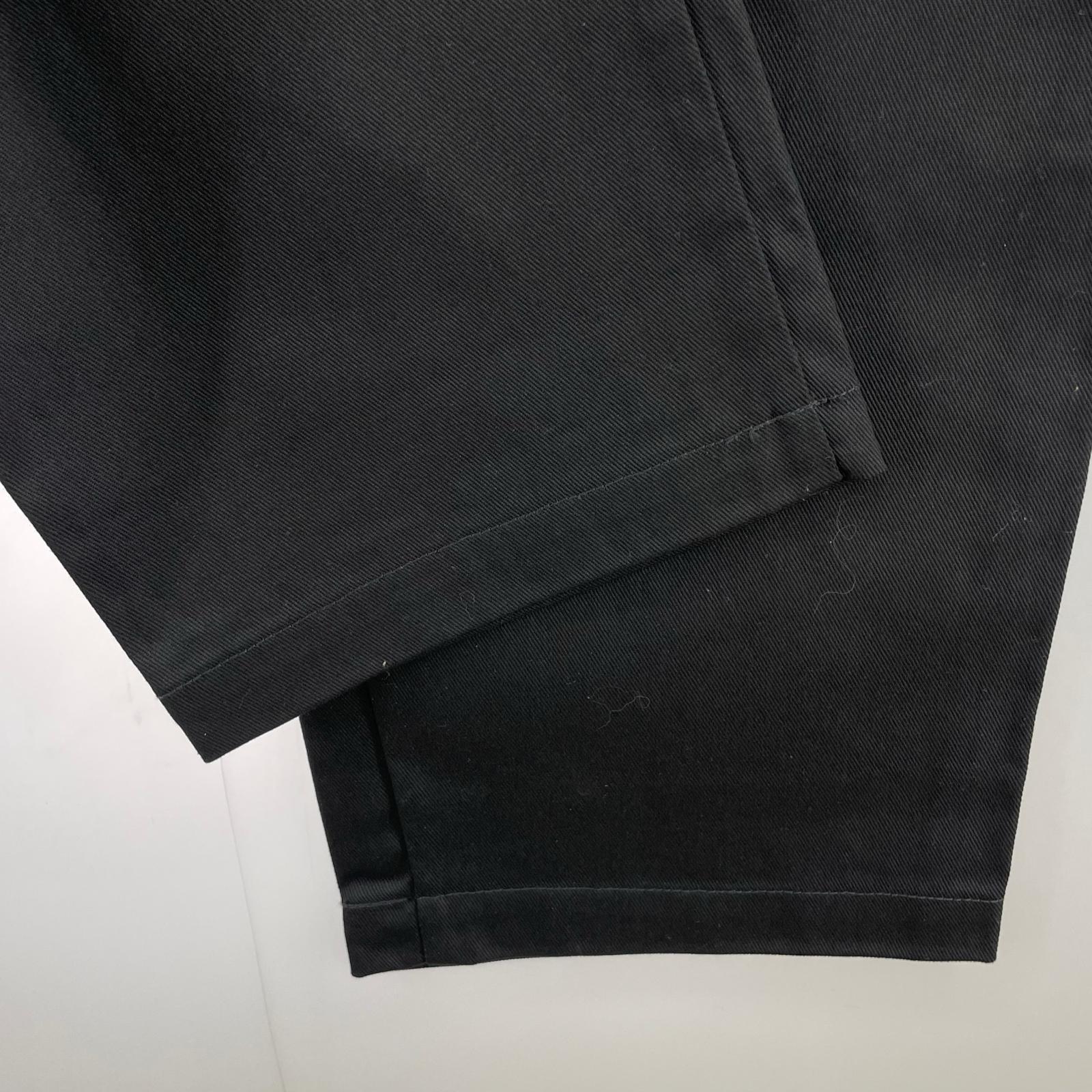 パンツ TC DOUBLE PLEATED WIDE PANTS L ブラック