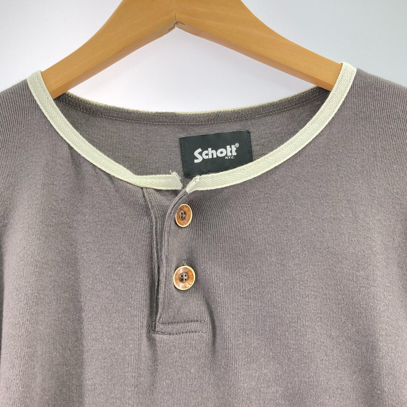 半袖Ｔシャツ ヘンリーネックＴ L グレー