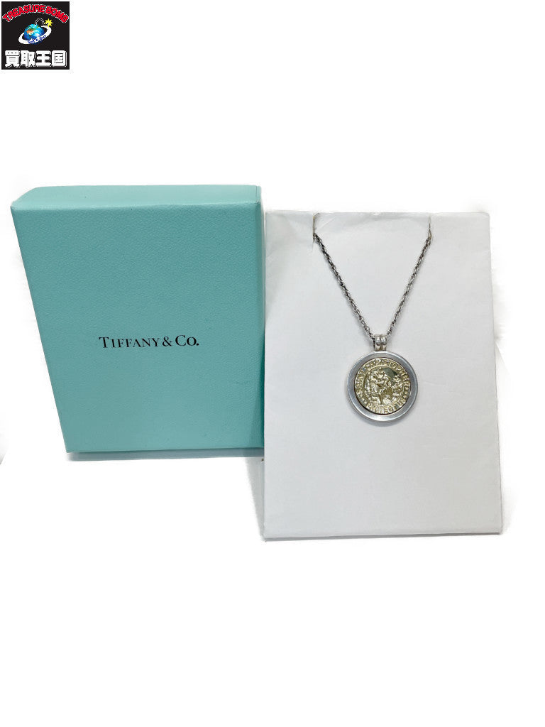 Tiffany＆Co. 925/750 コンビ セントクリストファーネックレス