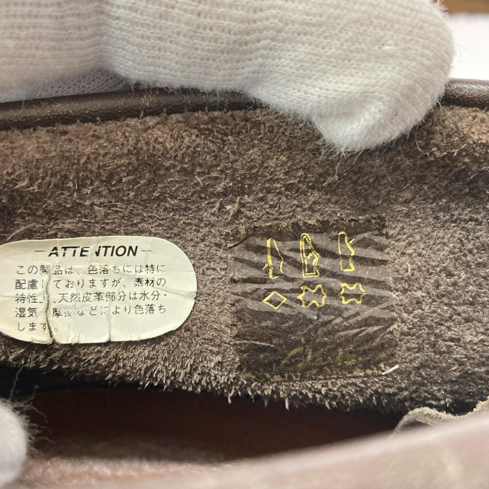 ブーツ Clarks LEATHER UPPER&LINING 26.0 ブラウン