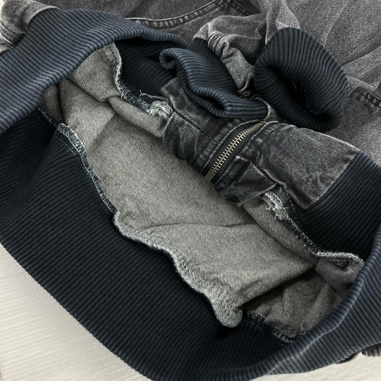 ジャケット Heisei Logo Denim Zip Hoodie M ブラック