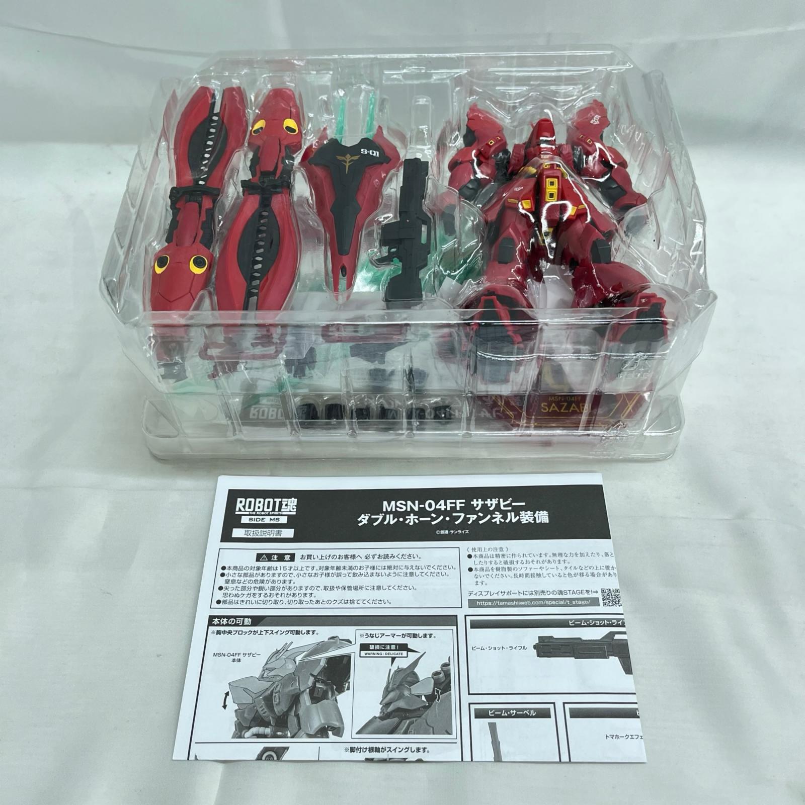 ロボット魂 sazabi with double horn funnel νガンダム BANDAI フィギュア/グッズ