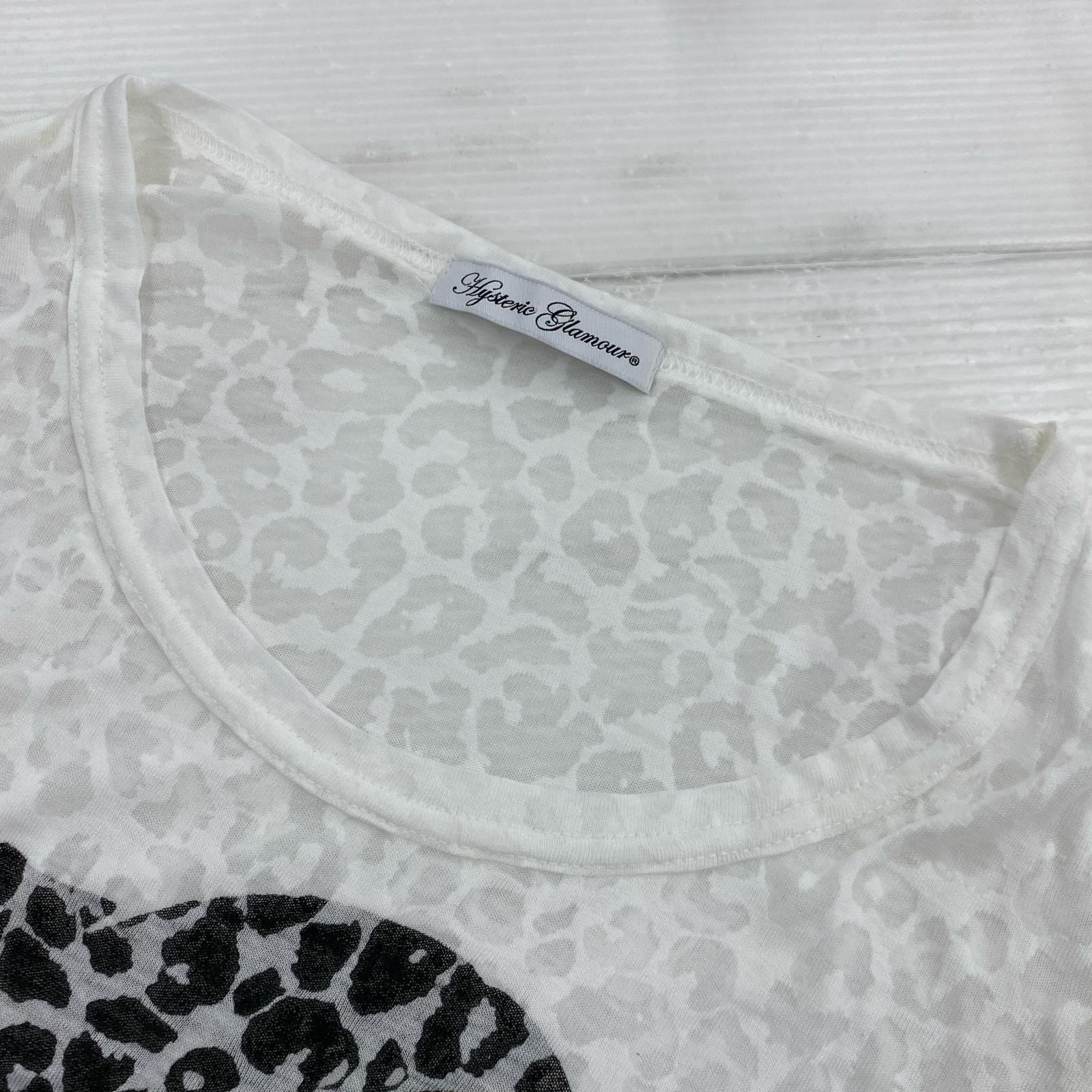 半袖Ｔシャツ 総柄 白 (F) ホワイト