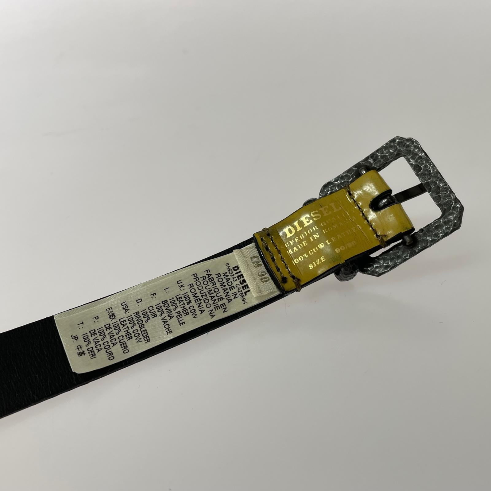 その他アクセサリー レザーベルト 黄 イエロー