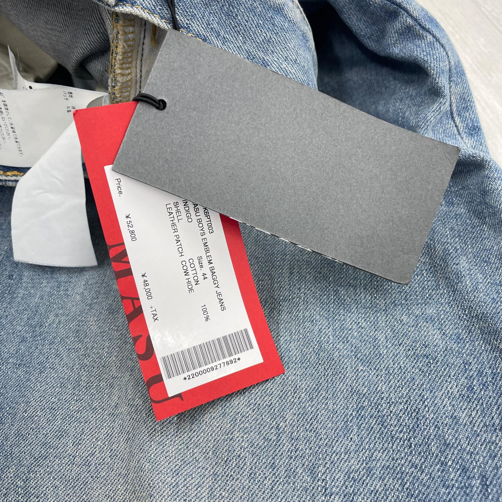 デニムパンツ BOYS EMBLEM BAGGY JEANS 44 インディゴ 44