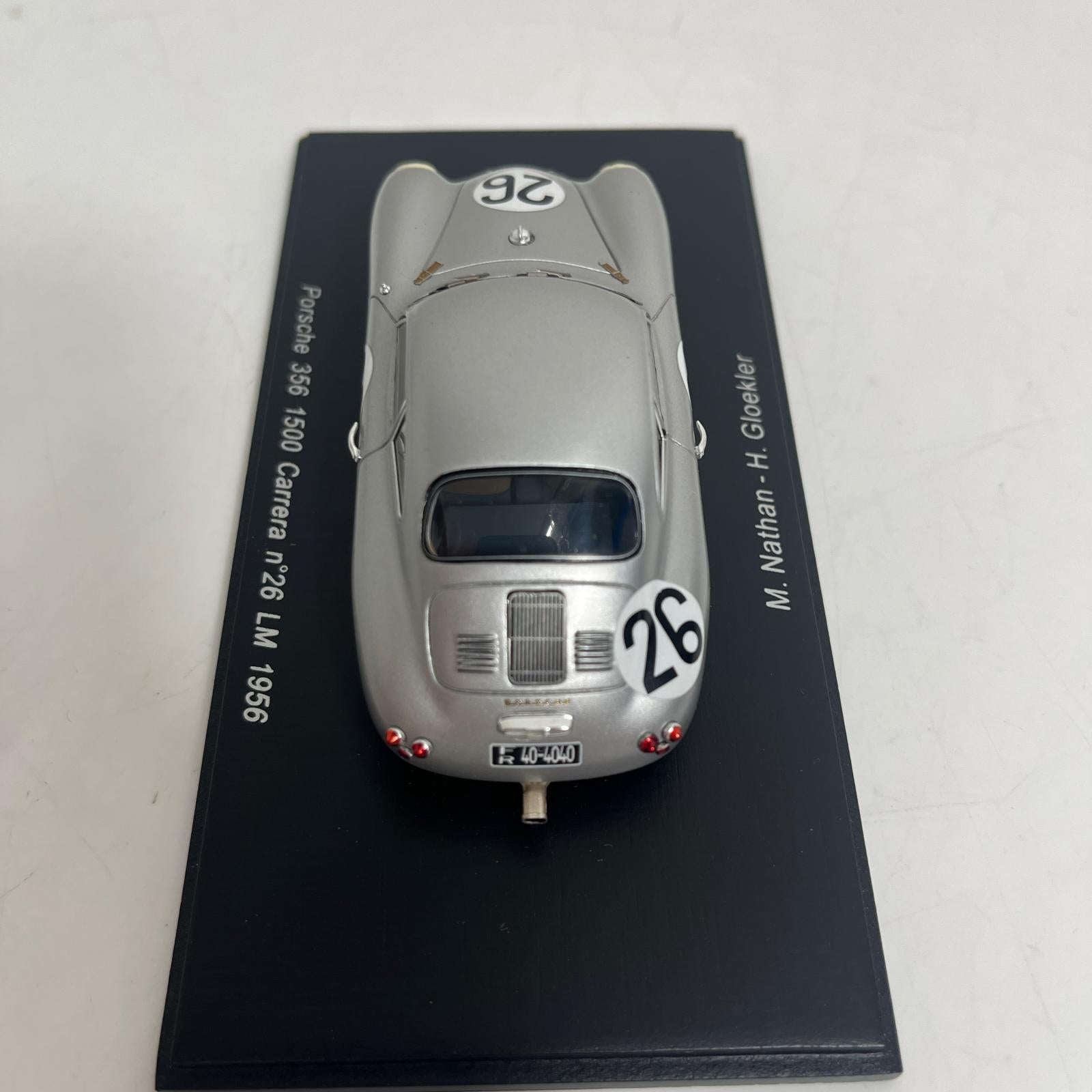 Porsche 356 1500 Carrera LM 1956 #26 Porsche 356 1500 Carrera LM 1956 #26 Spark スケールカー