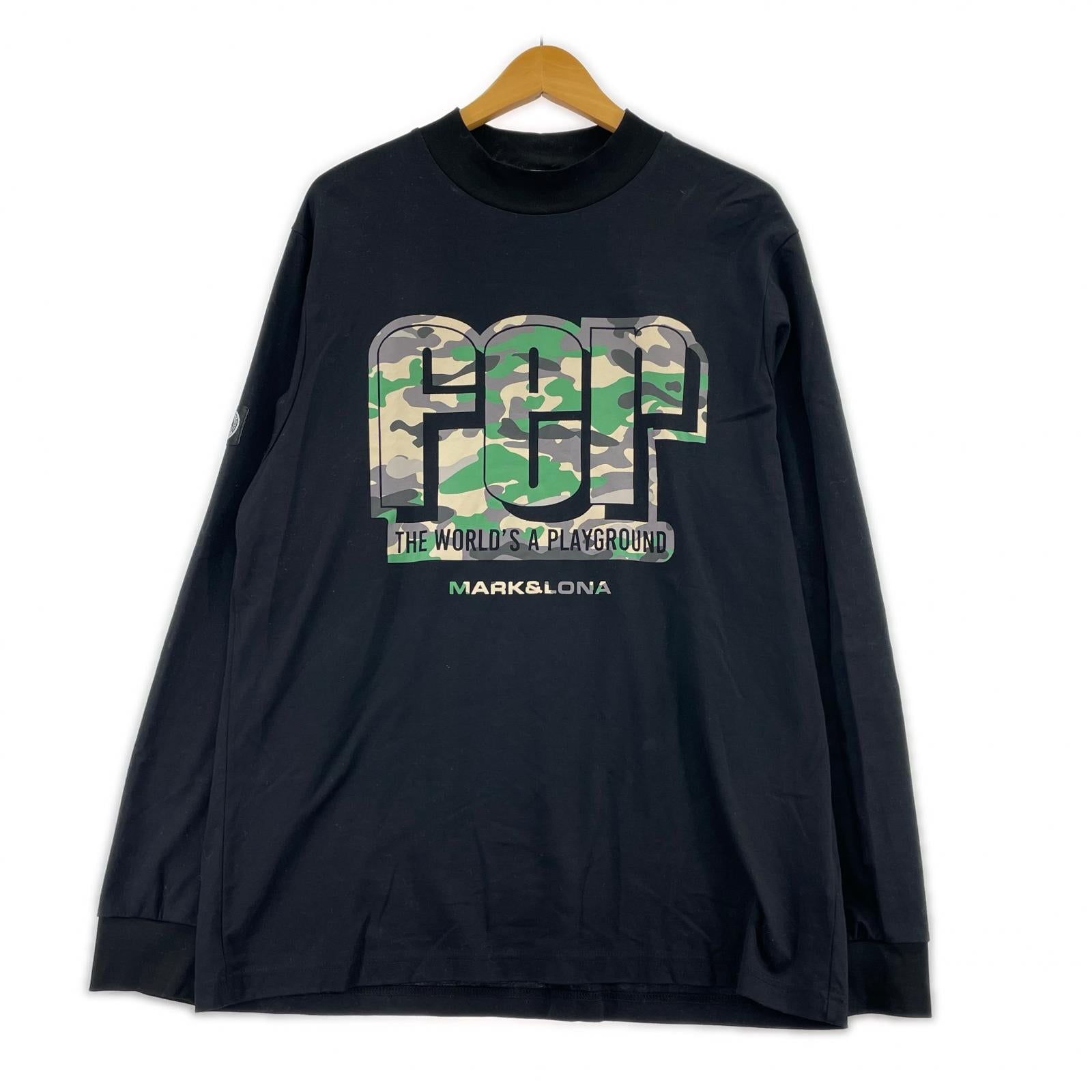長袖Ｔシャツ 迷彩ロゴ 黒 (50) 50 ブラック
