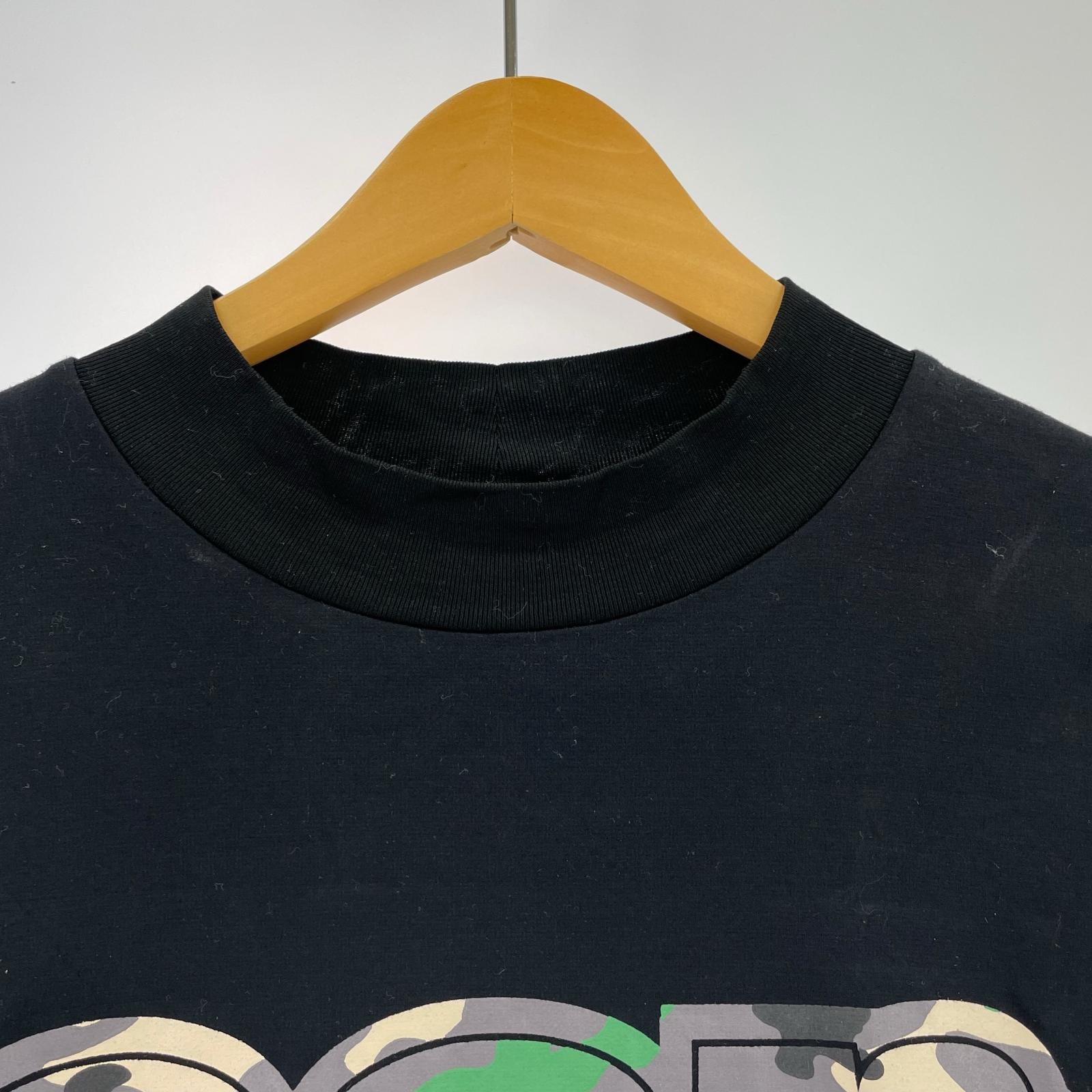 長袖Ｔシャツ 迷彩ロゴ 黒 (50) 50 ブラック
