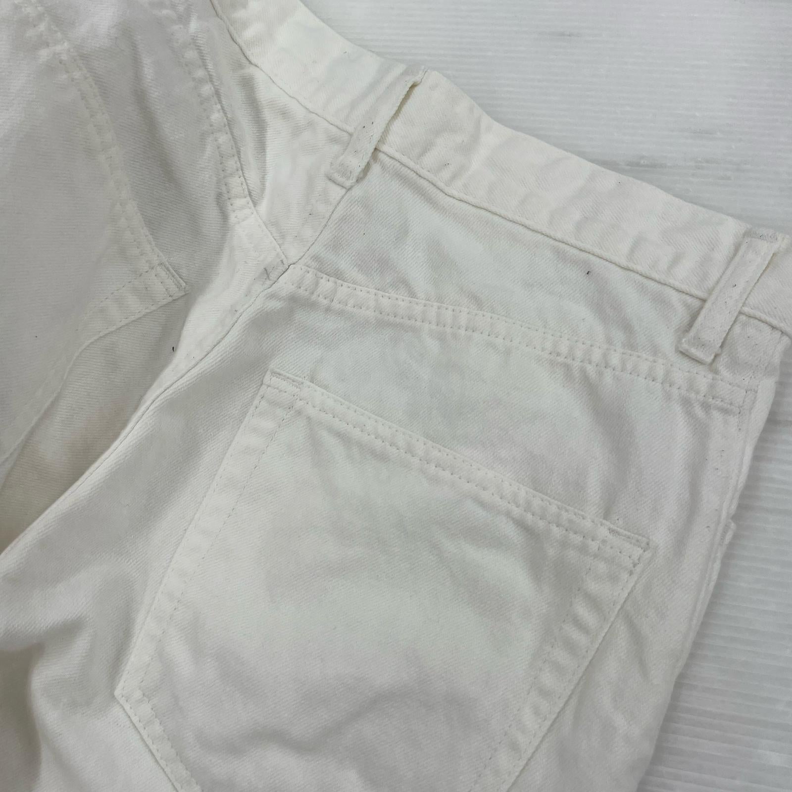 パンツ 白 サルエルパンツ XS ホワイト