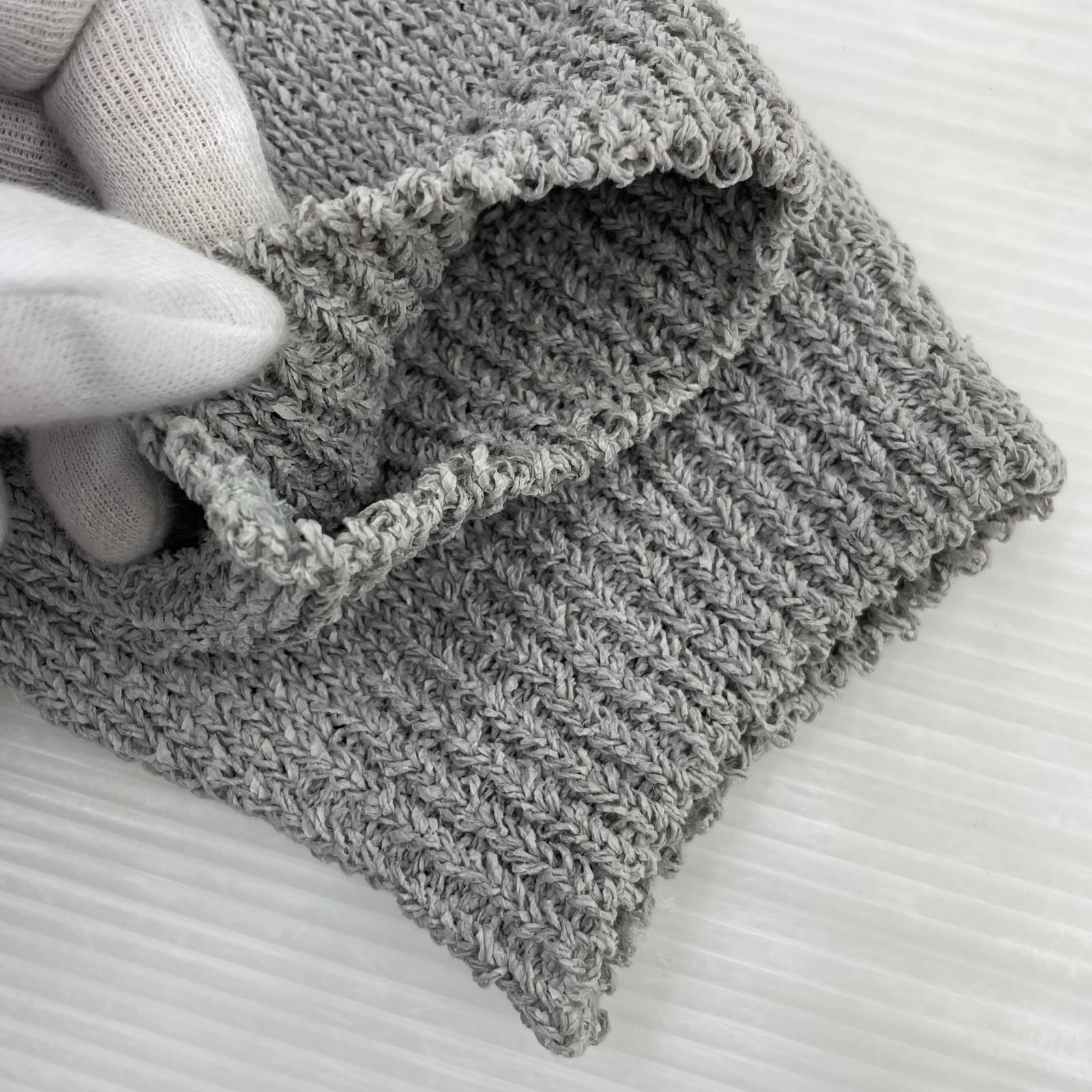 カーディガン sea room lynn PAPER KNIT BASIC グレー