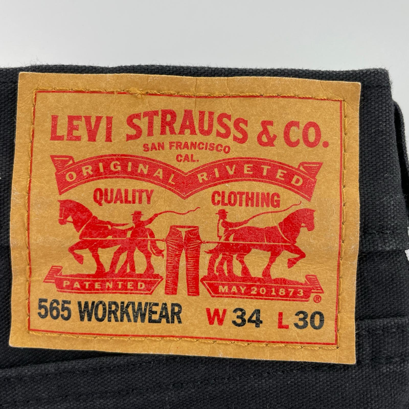 デニムパンツ 565 work wear 黒 (34) 34 ブラック