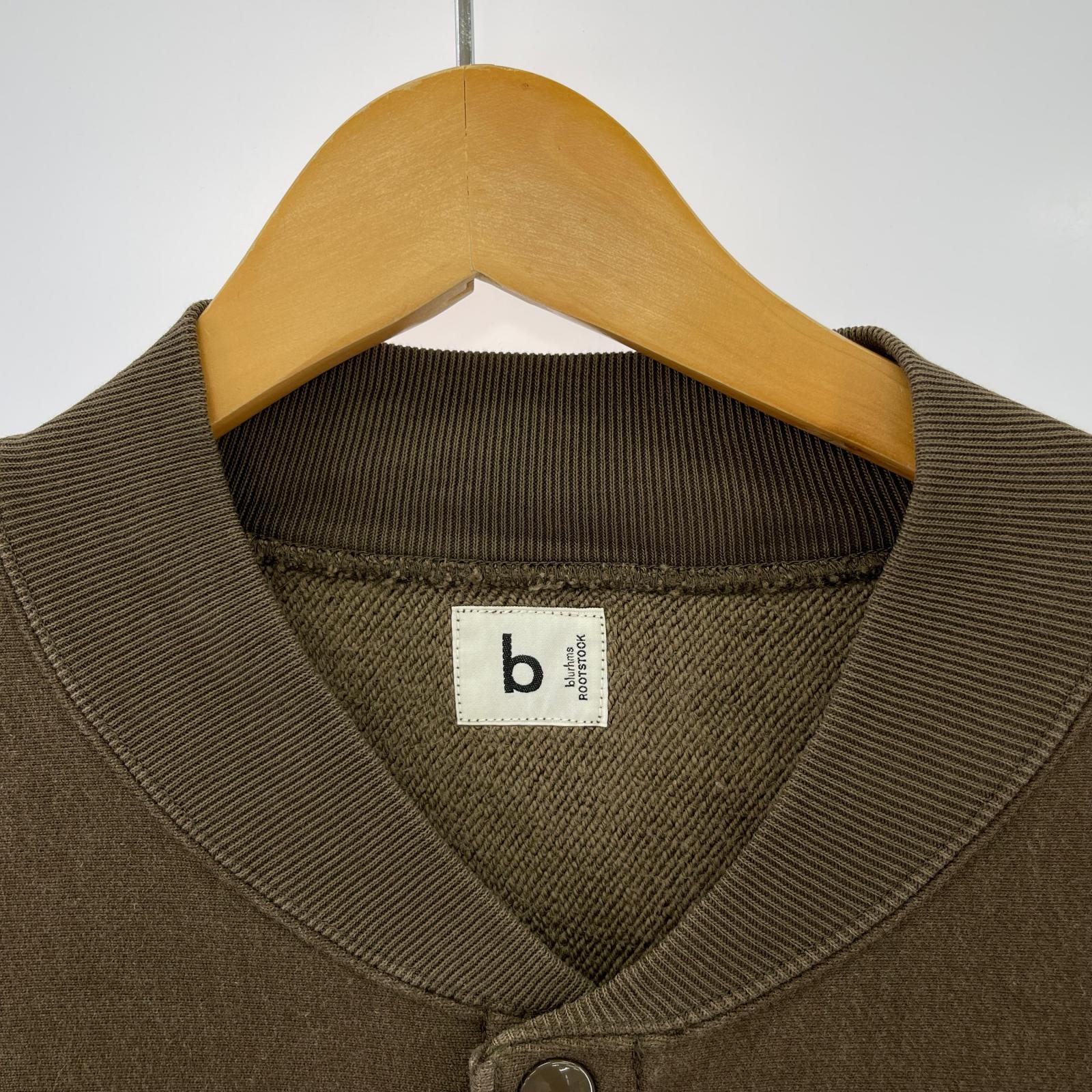 スウェット blurhmsROOTSTOCK Sweat Snap Cardigan 3 3 ブラウン