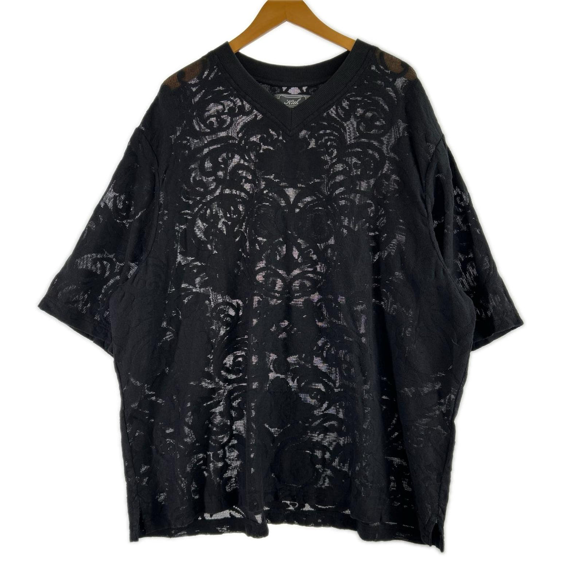 半袖Ｔシャツ S/S Baroque V NECK TEE BLACK SIZE:XL ブラック
