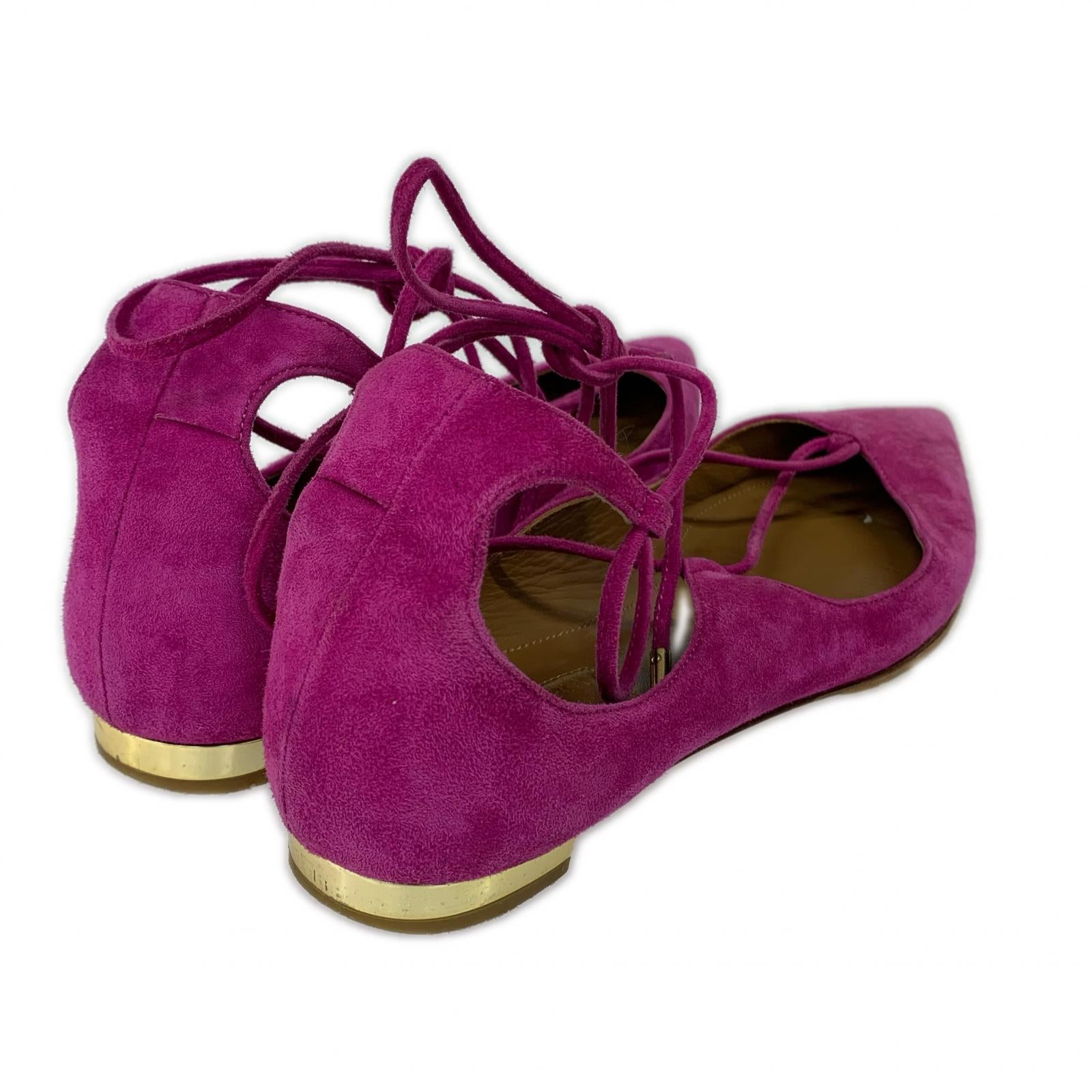 シューズ Aquazzura 紫（36） 36 ピンク