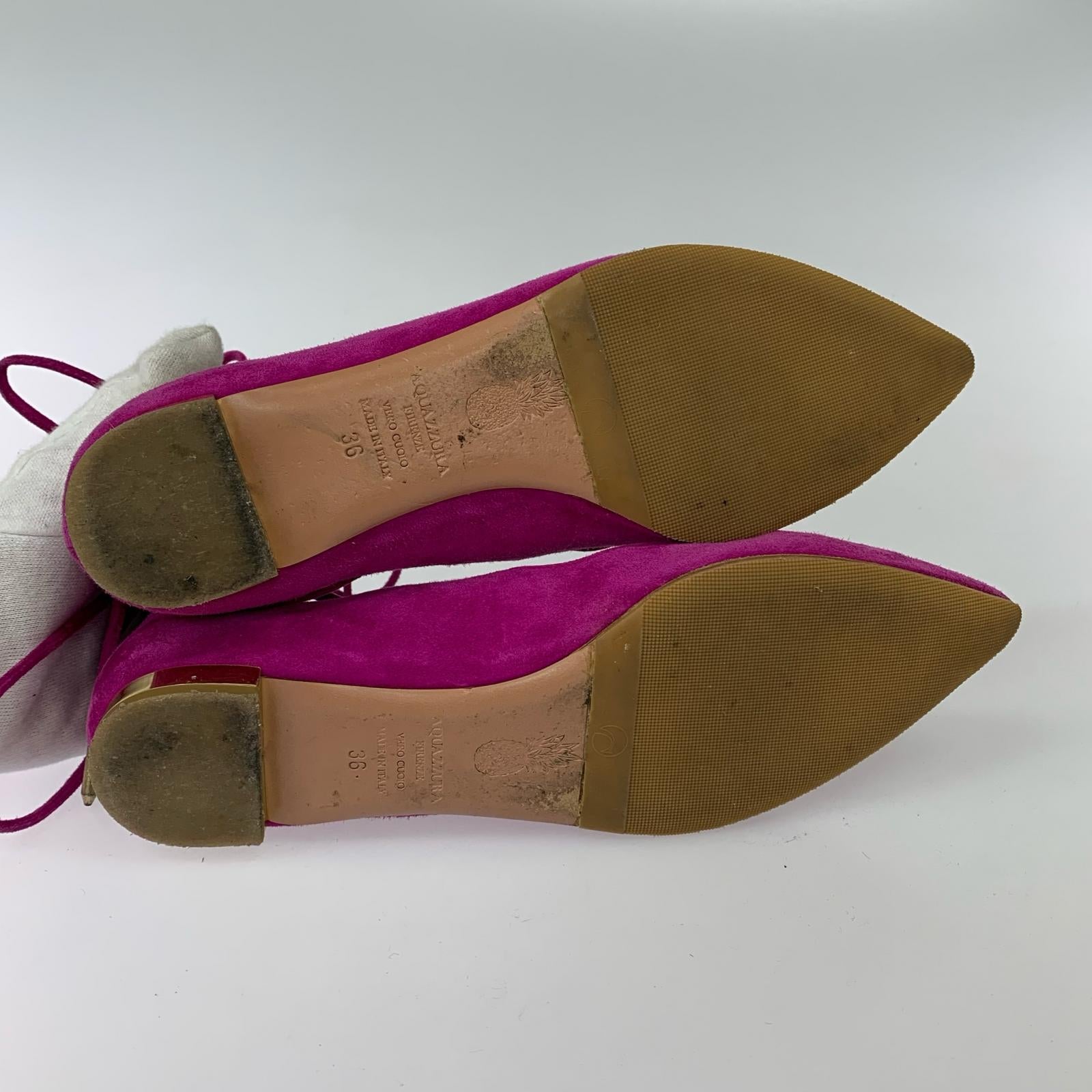 シューズ Aquazzura 紫（36） 36 ピンク