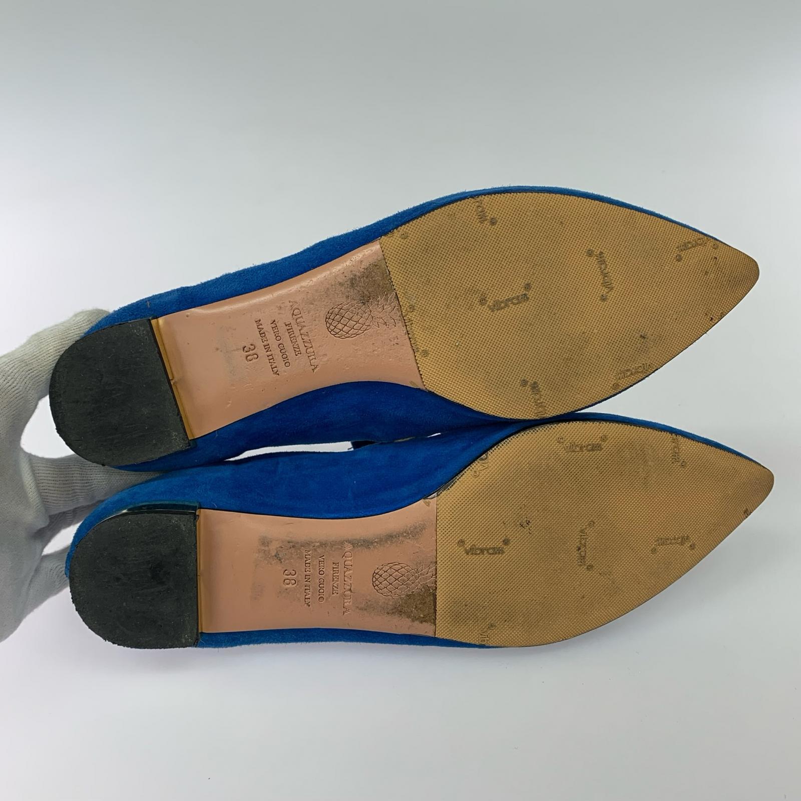 シューズ Aquazzura 青（36） 38 ブルー