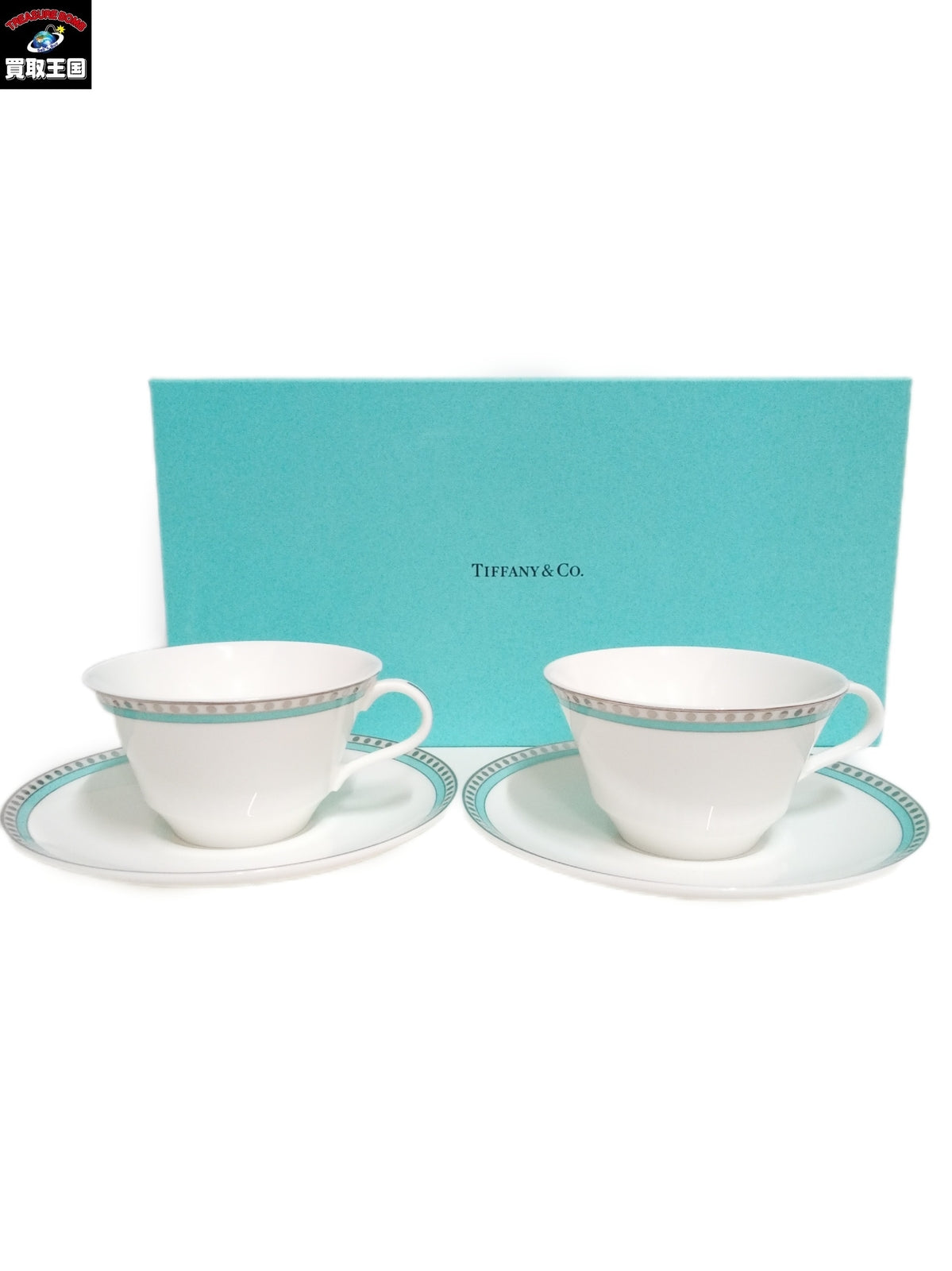 Tiffany&Co./ﾌﾟﾗﾁﾅﾌﾞﾙｰﾊﾞﾝﾄﾞ ｶｯﾌﾟ＆ｿｰｻｰ