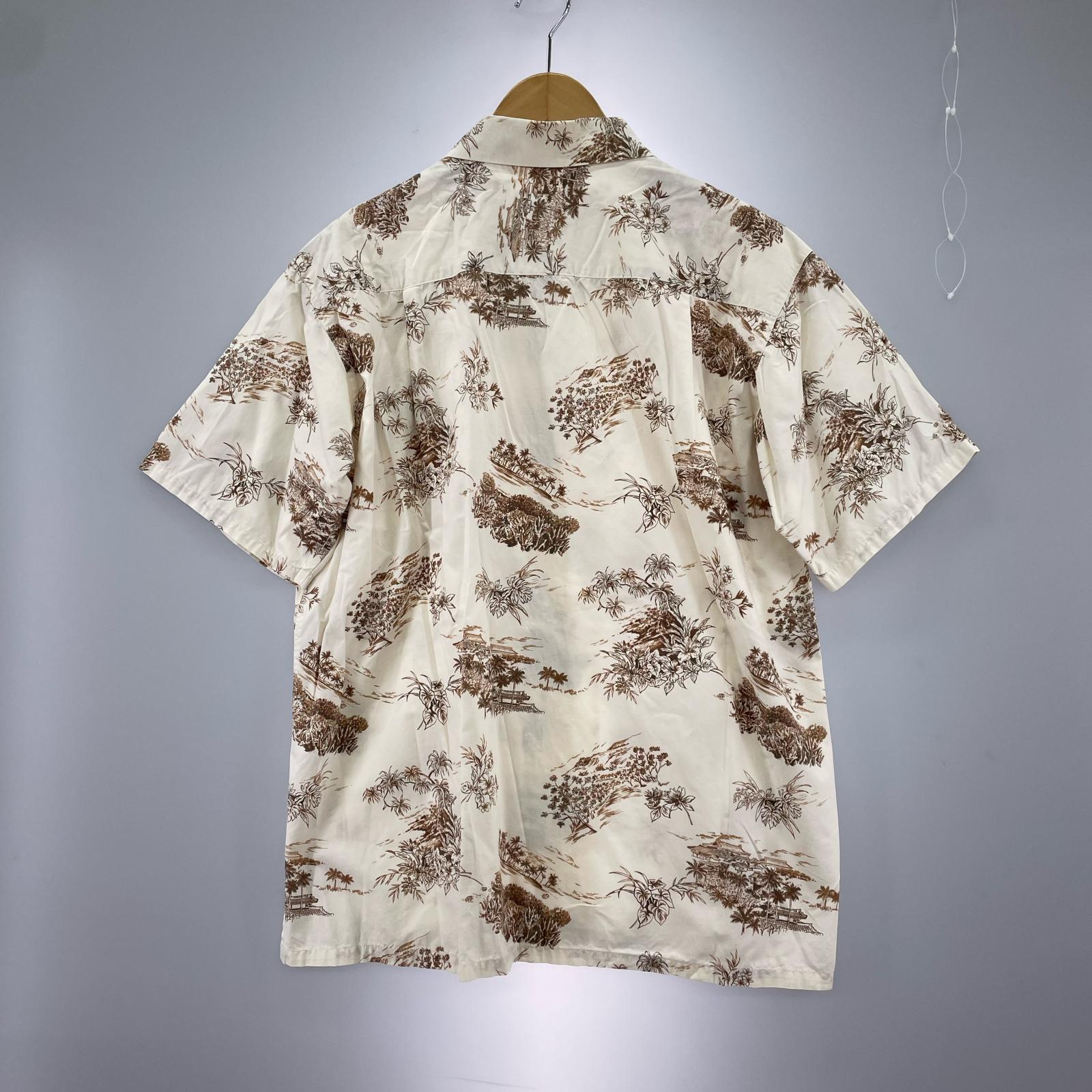 半袖シャツ PAIKAJI Cotton Aloha Shirt L WHT L ベージュ