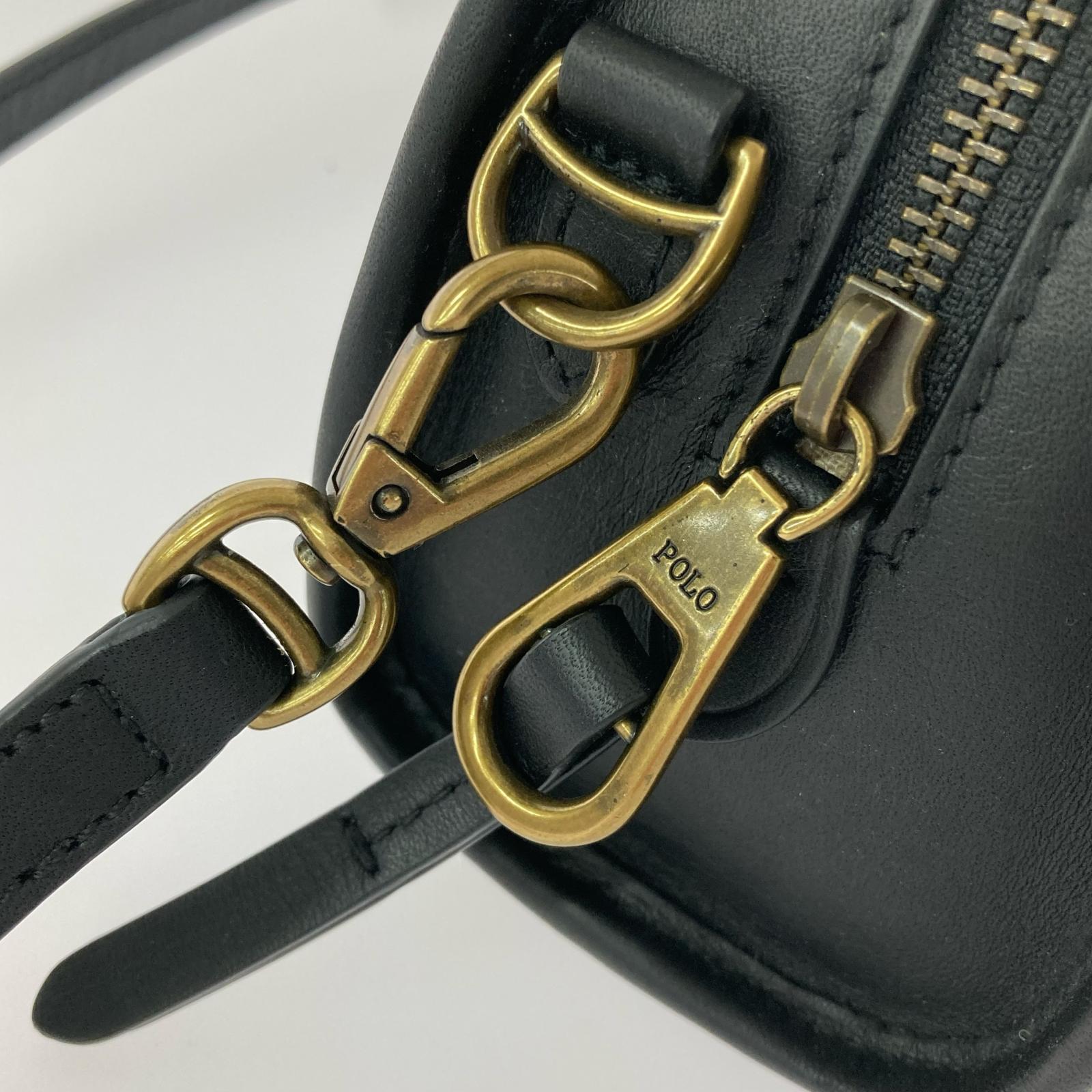 ショルダーバッグ ハーフムーン レザーショルダーバッグ 黒 ブラック