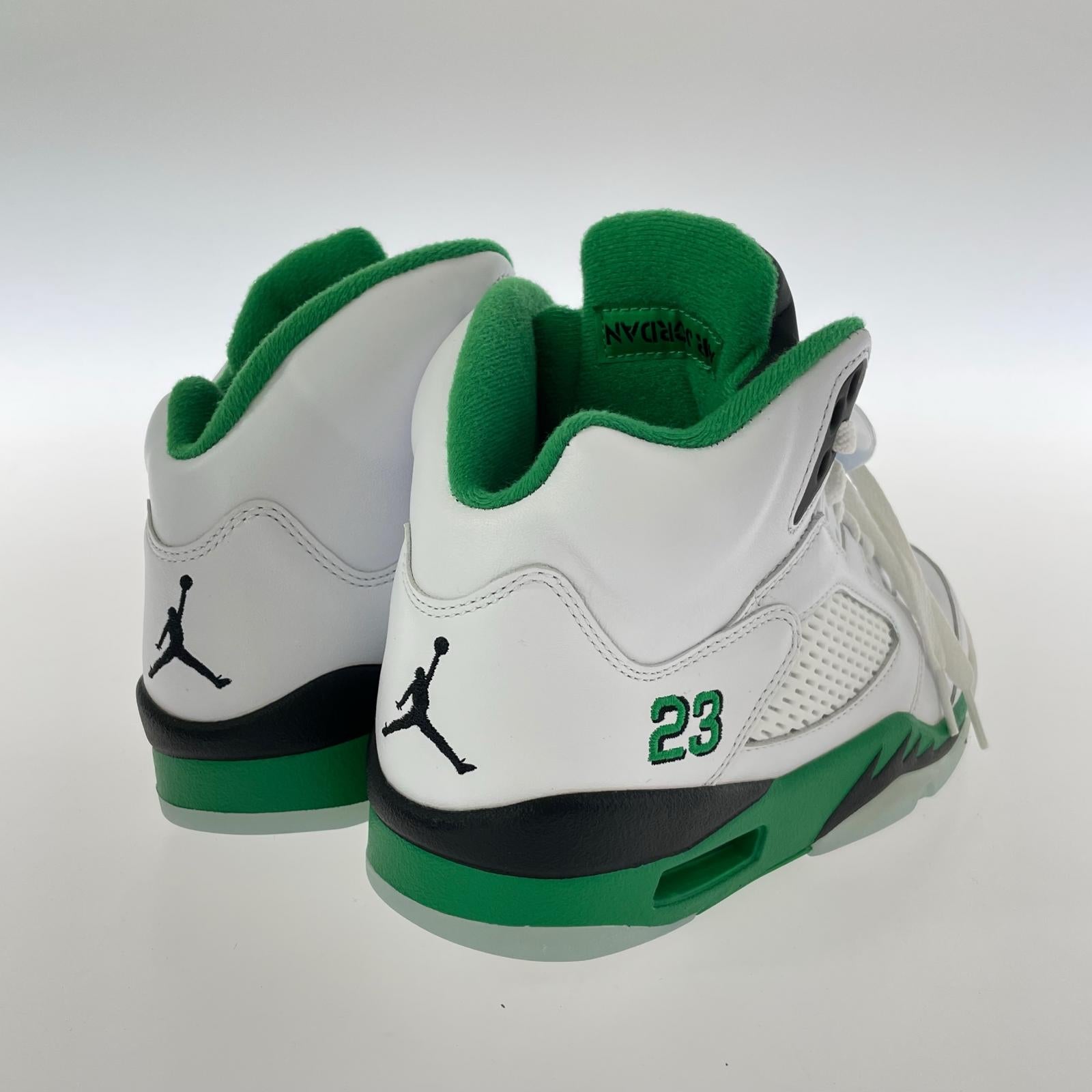 スニーカー WOMEN'S AIR JODAN 5 LUCKY GREEN 25.5cm 25.5cm (US7 1/2 UK7 EU41) ホワイト