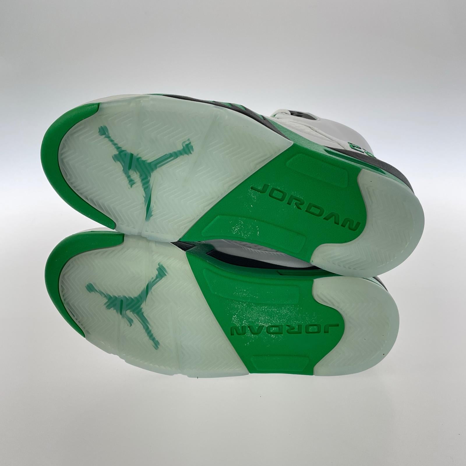 スニーカー WOMEN'S AIR JODAN 5 LUCKY GREEN 25.5cm 25.5cm (US7 1/2 UK7 EU41) ホワイト