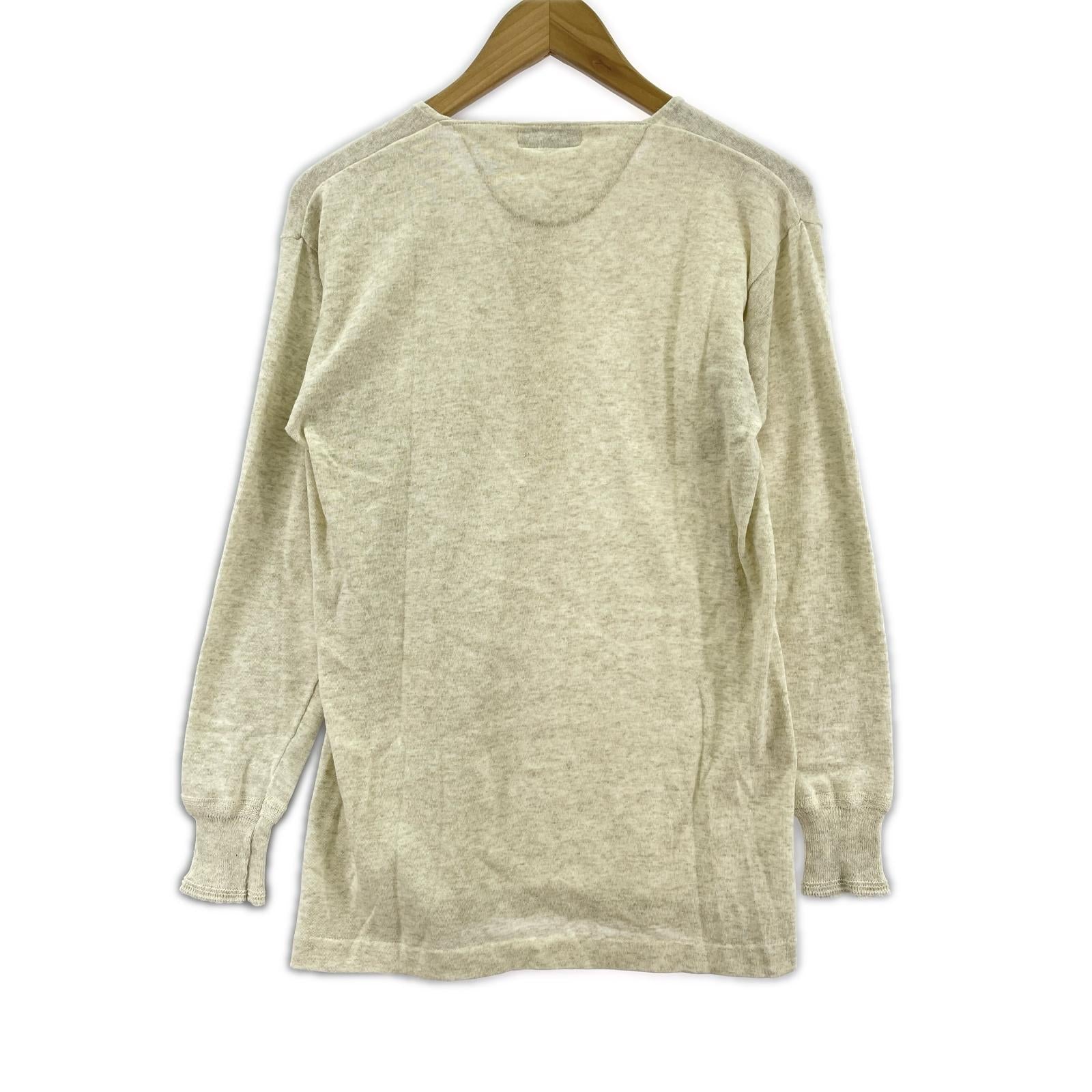 長袖Ｔシャツ Merzb.Schwanen ヘンリーネック ハーフボタン L/S Tee 4 4 ホワイト