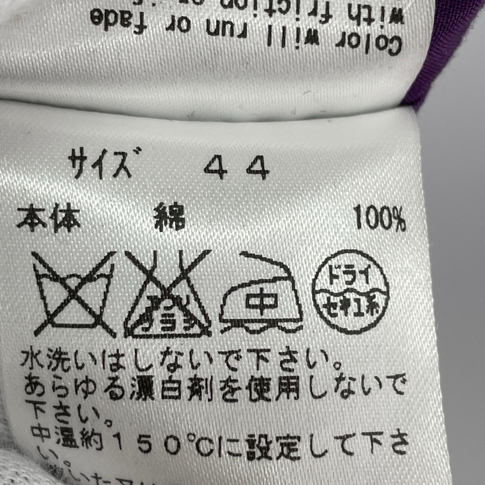 半袖シャツ オープンカラー 紫 44 パープル