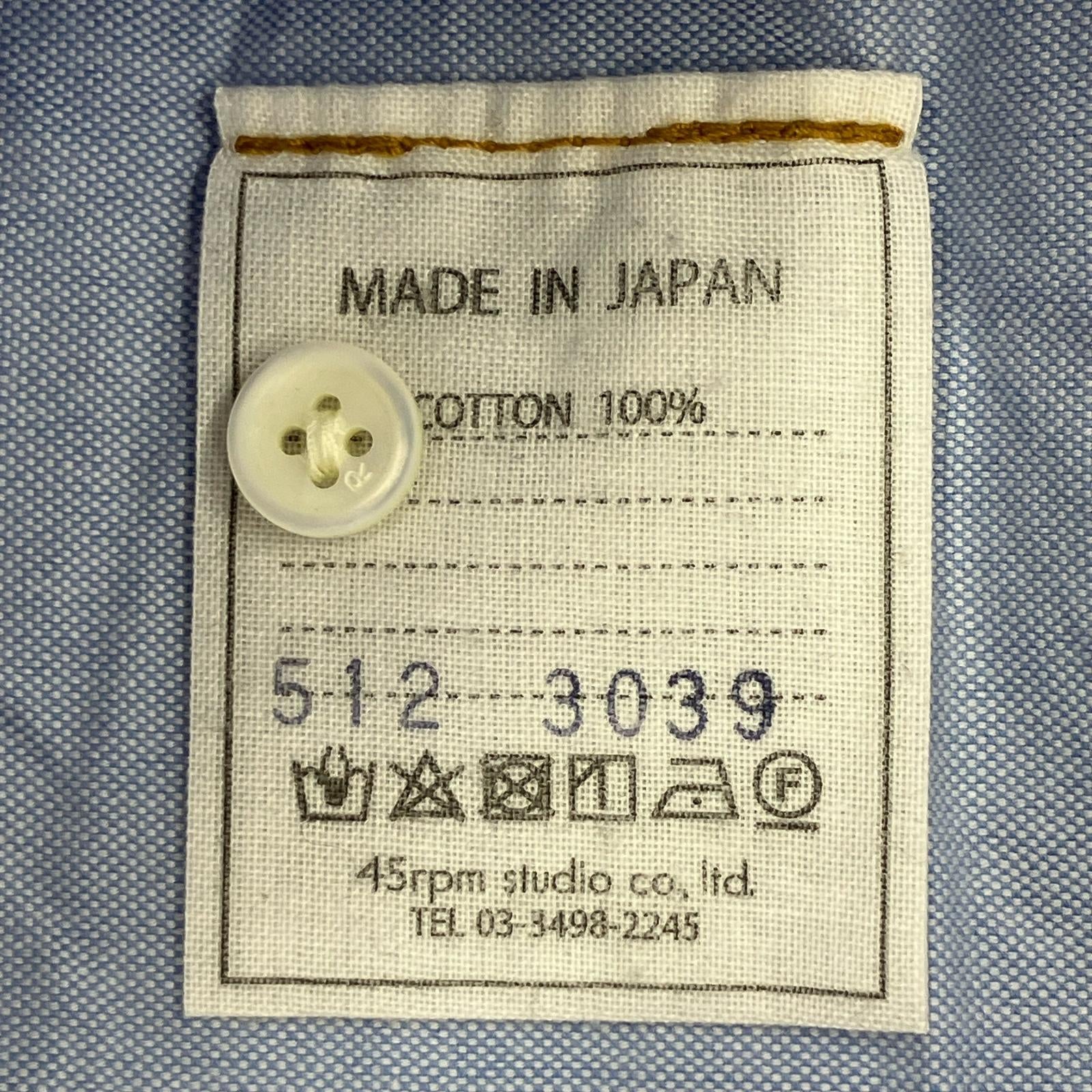 長袖シャツ 水色