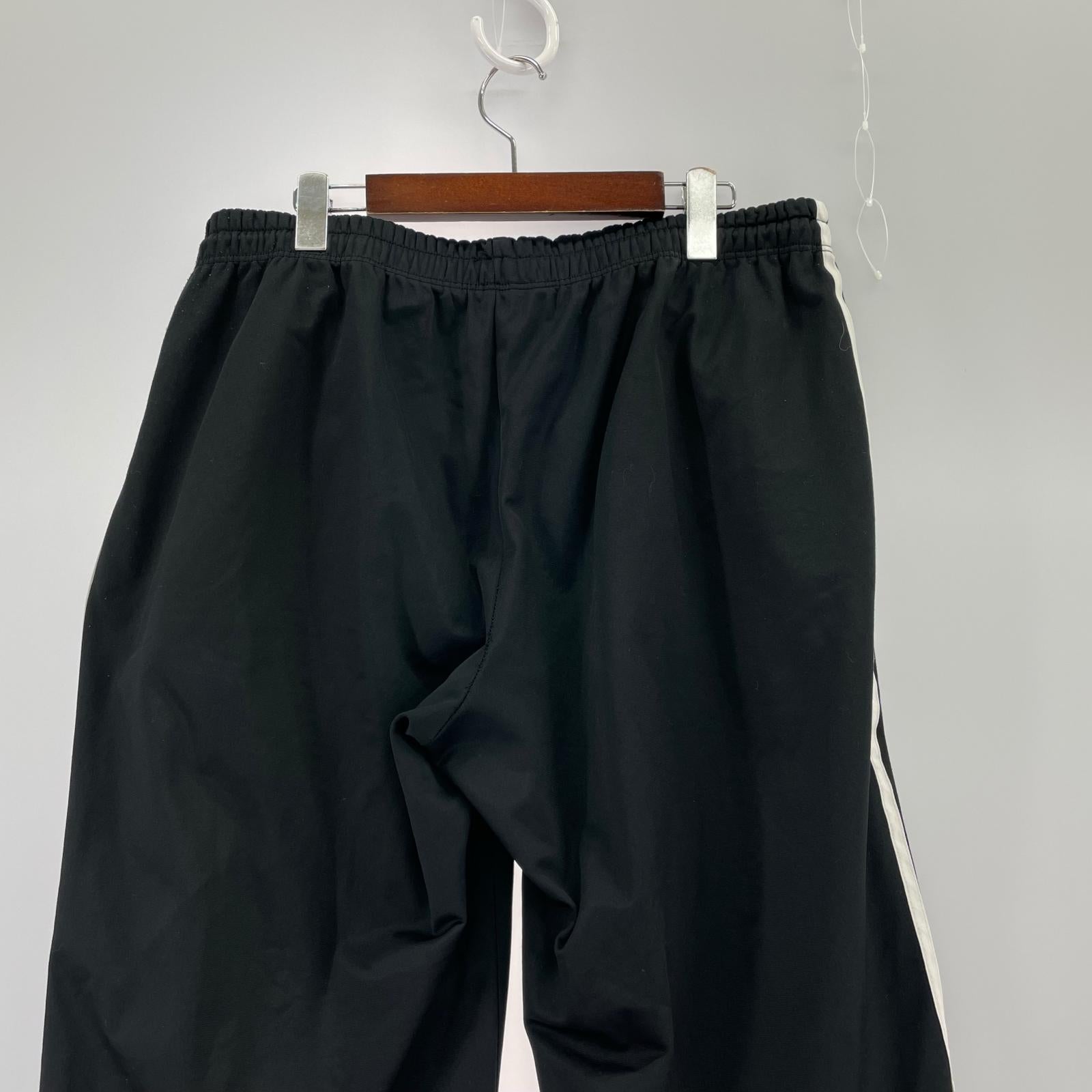 パンツ 80-90s トレフォイル 万国旗タグ トラックパンツ BLK L L ブラック