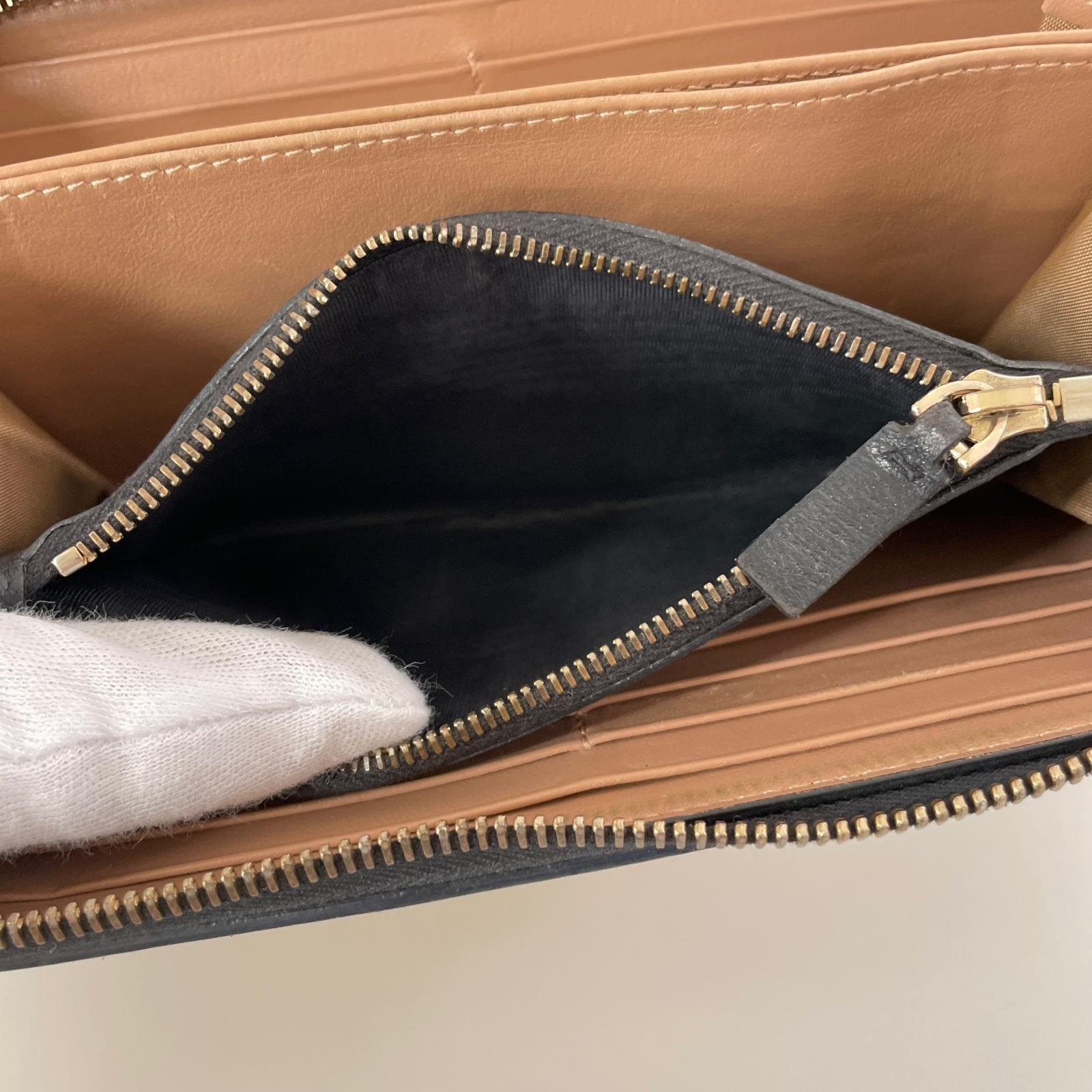 長財布 VALENTINO GARAVANI シングルスタッズ レザーウォレット ブラック ブラック