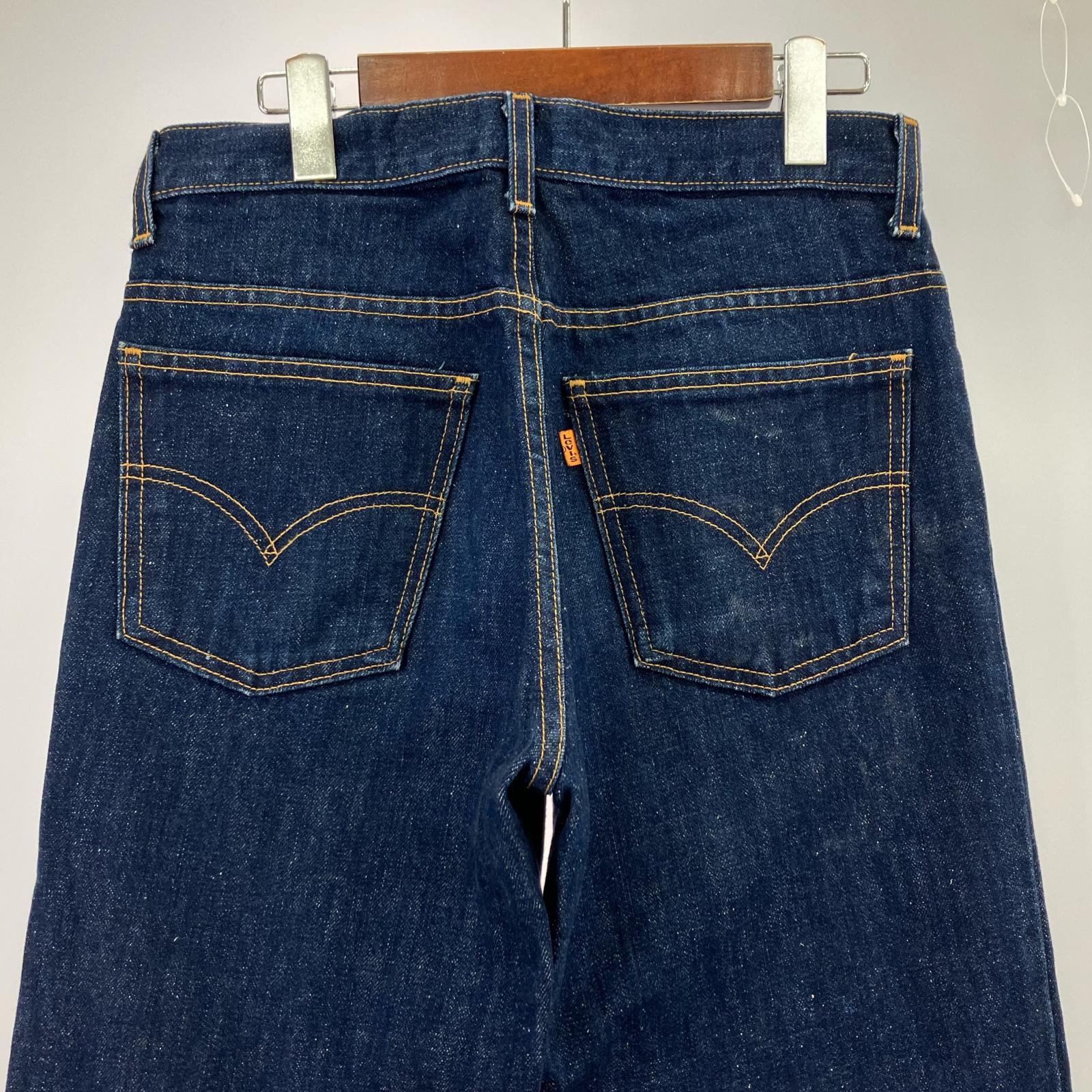 デニムパンツ 00s 646 オレンジタブ ベルボトム W30 L33 30 ネイビー