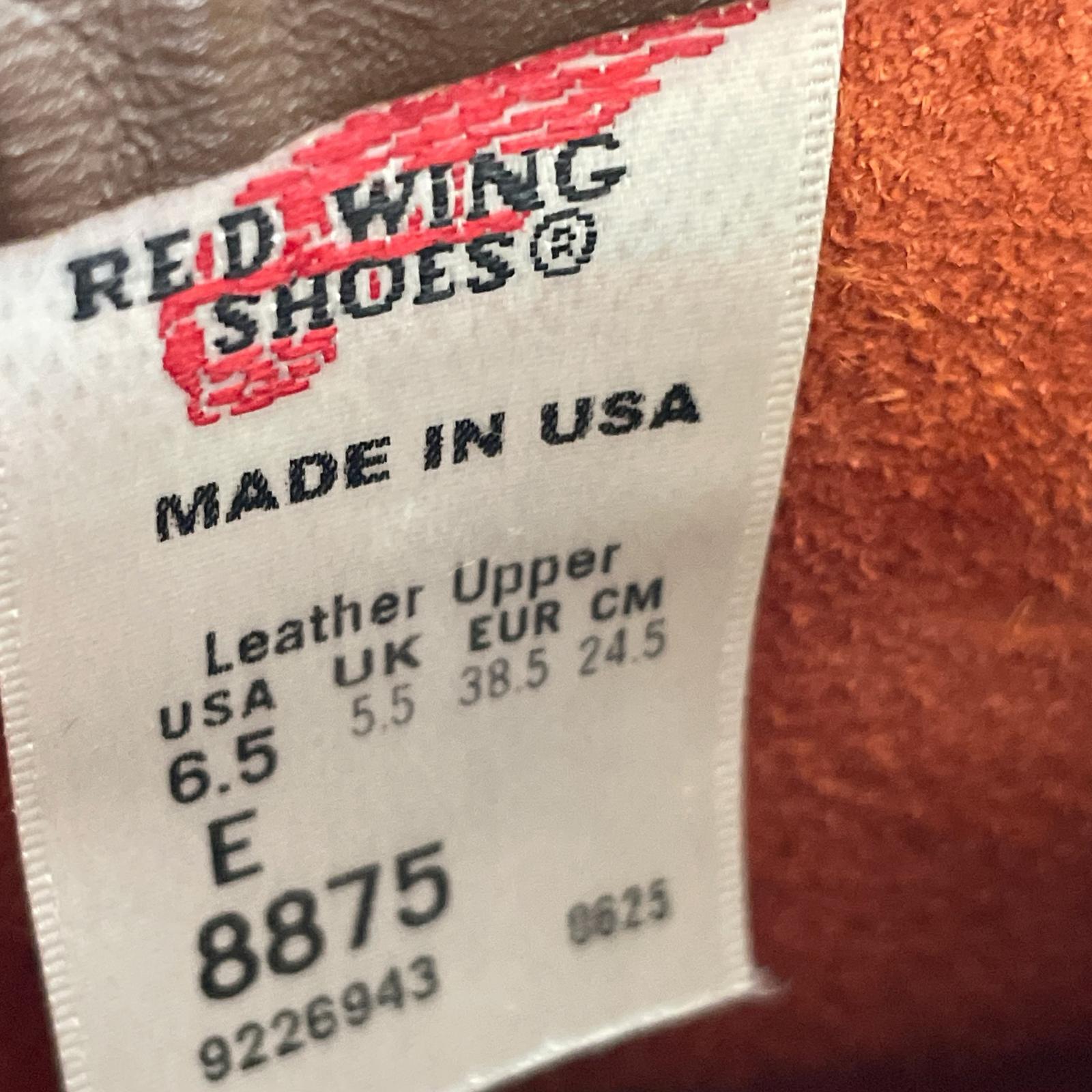 ブーツ 8875 6-inch Classic Moc RED 24.5cm 24.5cm (US6 1/2 UK6 EU39) ブラウン