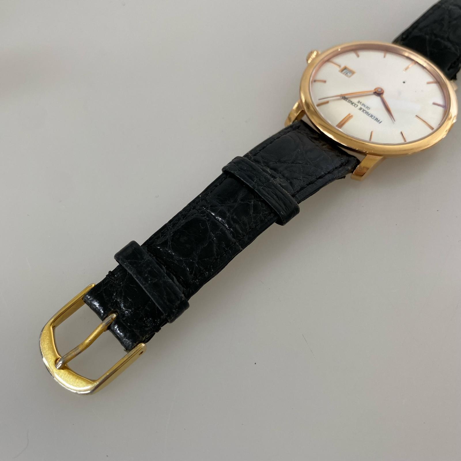 腕時計 FREDERIQUE CONSTANT スリムライン cal.FC-306 自動巻き腕時計 裏スケ