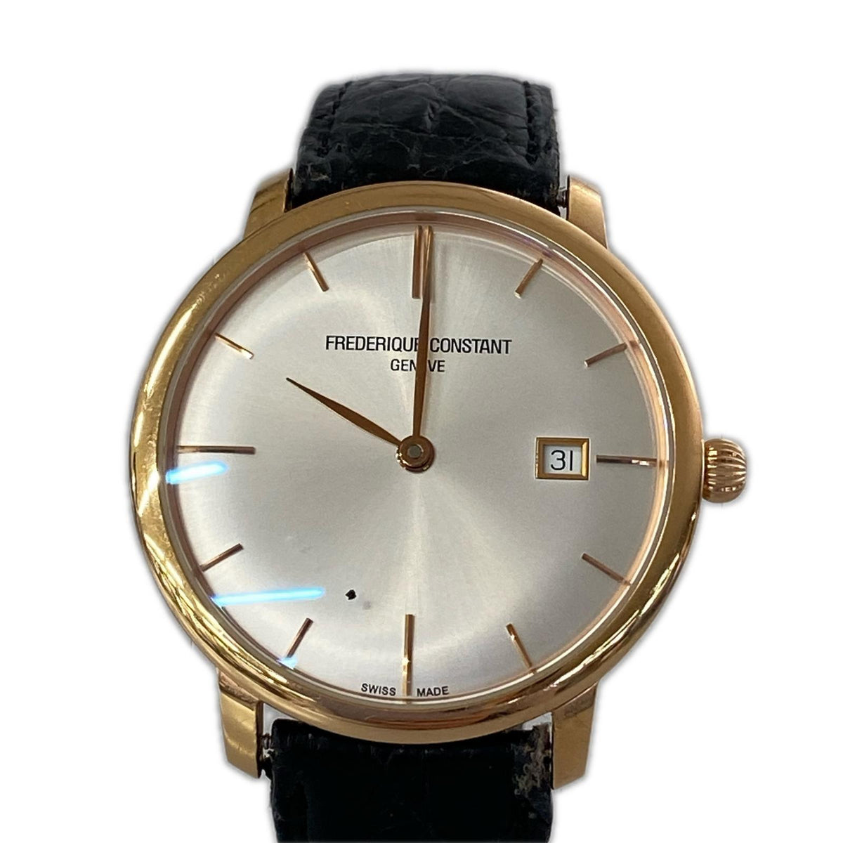 腕時計 FREDERIQUE CONSTANT スリムライン cal.FC-306 自動巻き腕時計 裏スケ