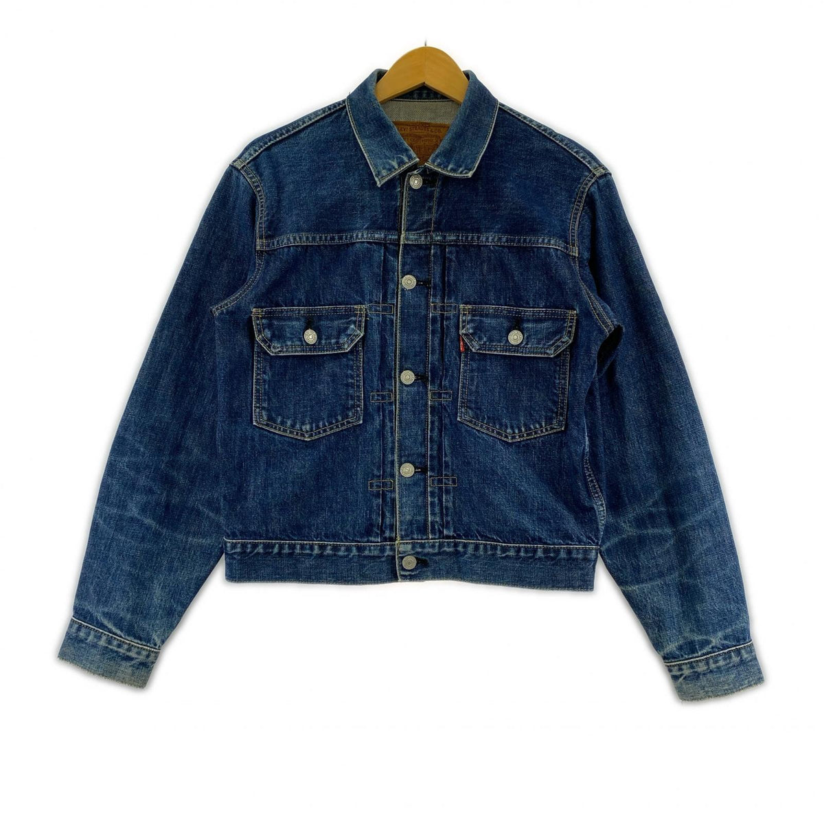 デニムジャケット Levi's 97年製 507 復刻 2nd BIGE ﾃﾞﾆﾑｼﾞｬｹｯﾄ 38 38 ネイビー