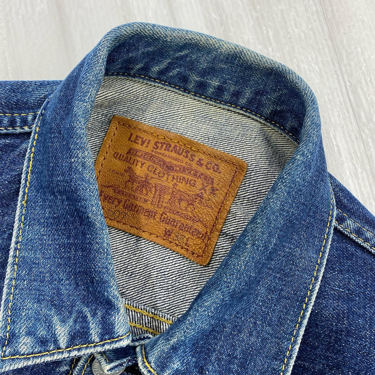 デニムジャケット Levi's 97年製 507 復刻 2nd BIGE ﾃﾞﾆﾑｼﾞｬｹｯﾄ 38 38 ネイビー
