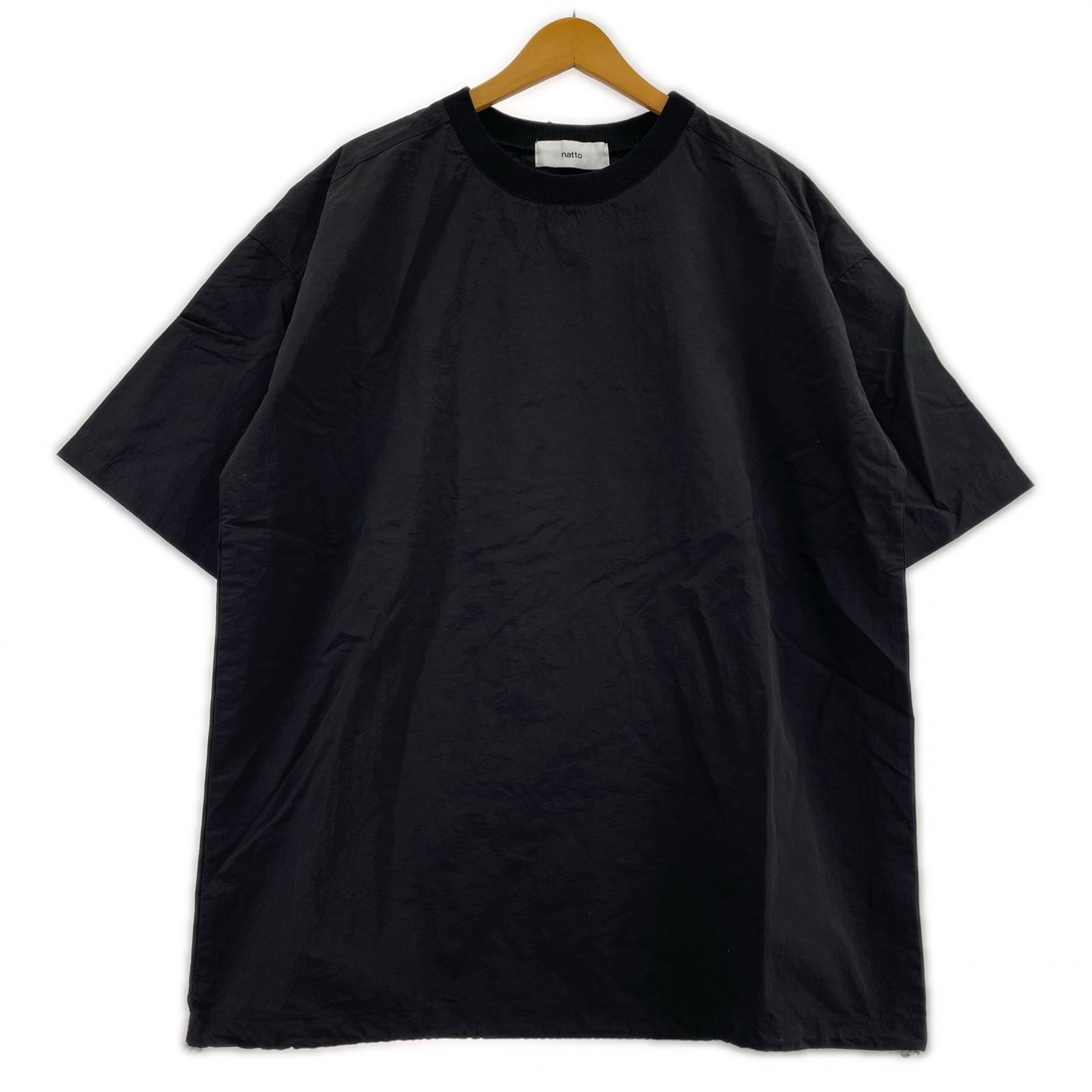 半袖Ｔシャツ natto ナイロン ドローコード 黒 ブラック