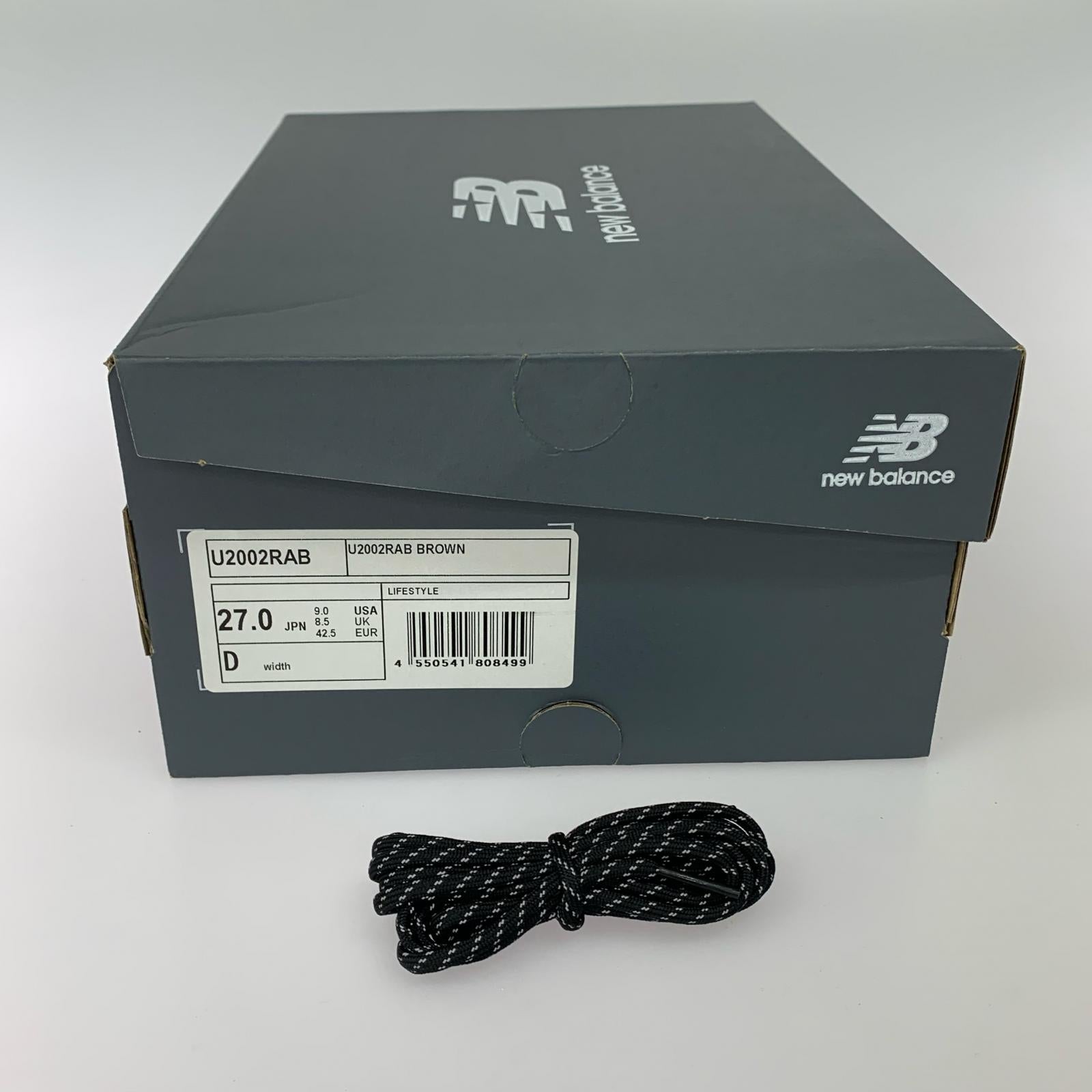 スニーカー U2002RAB 茶(27.0) 27cm (US9 UK8 1/2 EU44) ブラウン