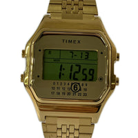 腕時計 MM6×TIMEX T80 gift set w/extra bracelet デジタル腕時計 ゴールド ゴールド