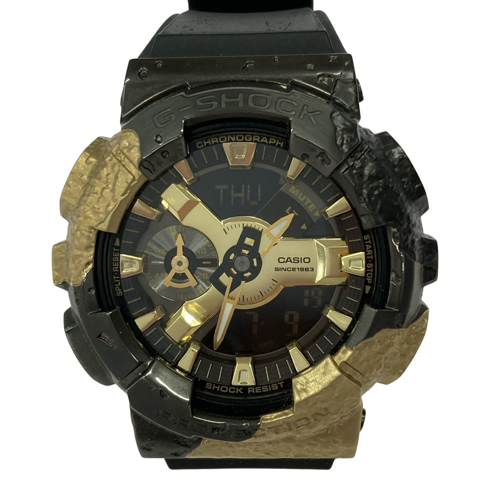 腕時計 40周年記念モデル 黒×ゴールド GM-114GEM ブラック