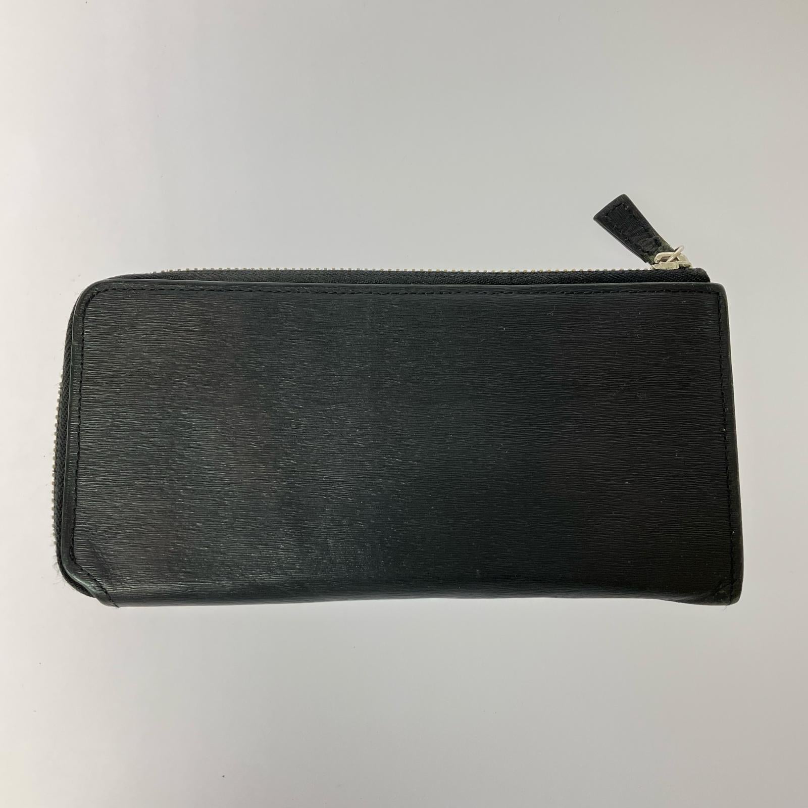 長財布 CYRRENT ジップウォレット BLK ブラック