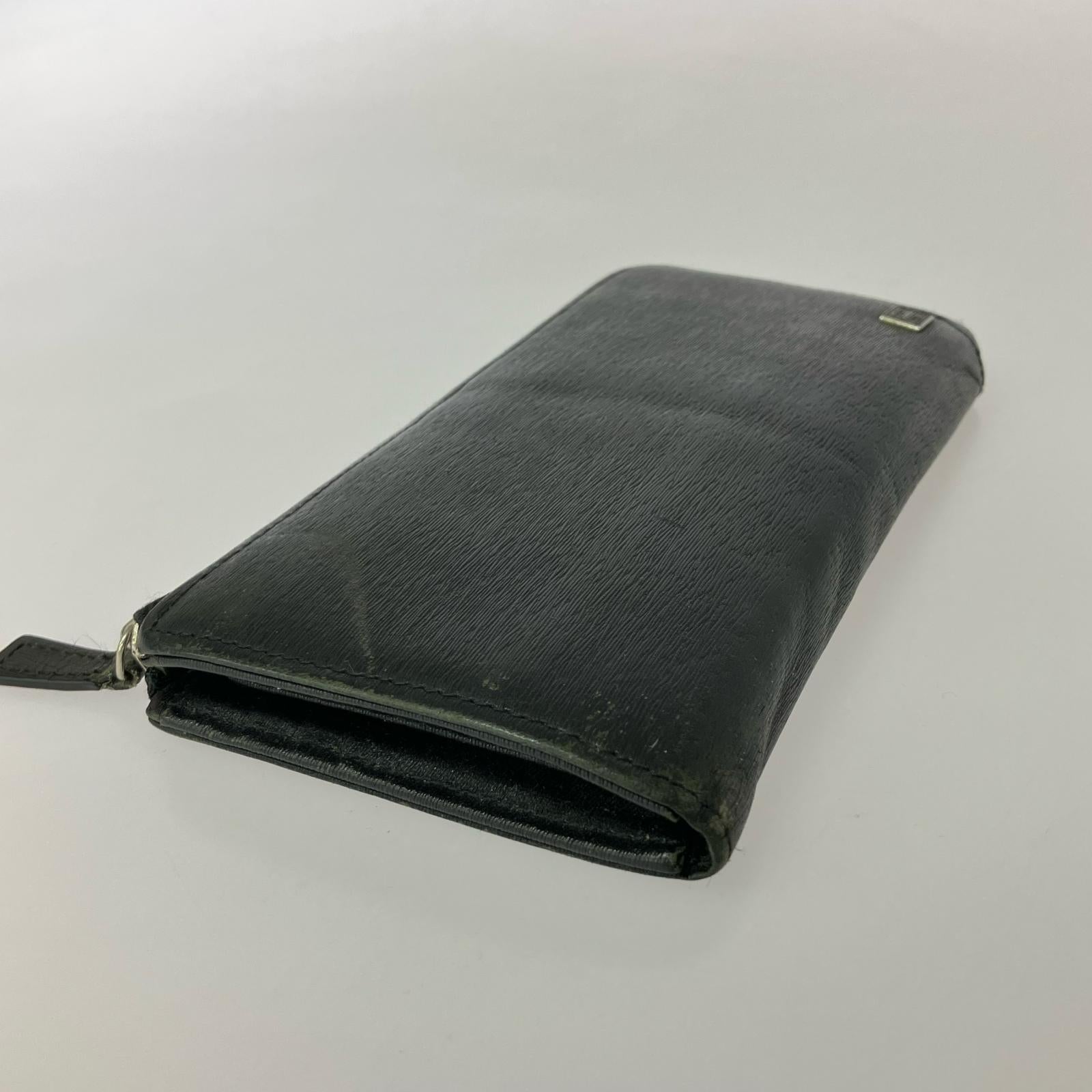 長財布 CYRRENT ジップウォレット BLK ブラック