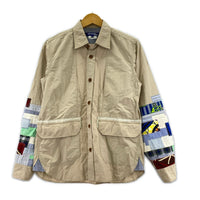 長袖シャツ JUNYA WATANABE COMME des GARCONS MAN パッチワークシャツジャケット XS ベージュ ベージュ