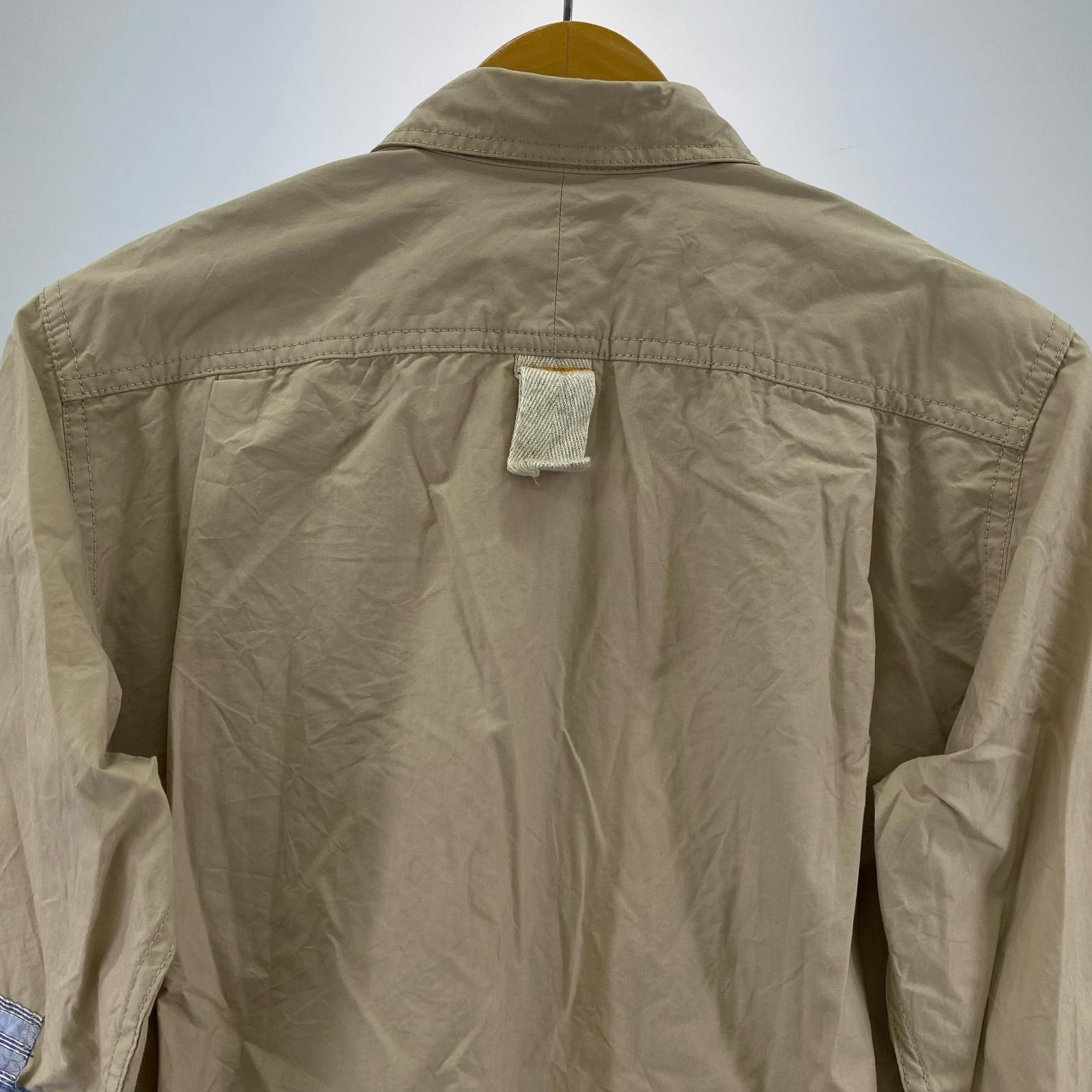 長袖シャツ JUNYA WATANABE COMME des GARCONS MAN パッチワークシャツジャケット XS ベージュ ベージュ