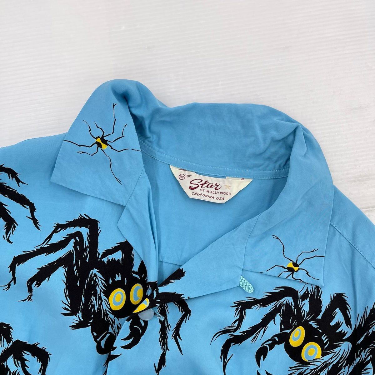 半袖シャツ Star OF HOOLYWOOD 開襟 TARANTULA 水色(M) M