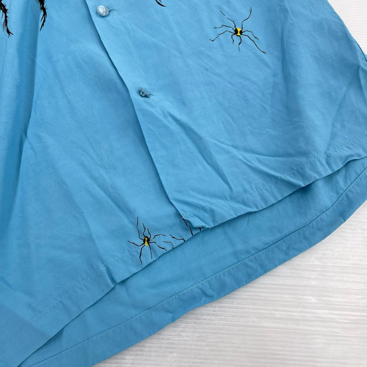 半袖シャツ Star OF HOOLYWOOD 開襟 TARANTULA 水色(M) M