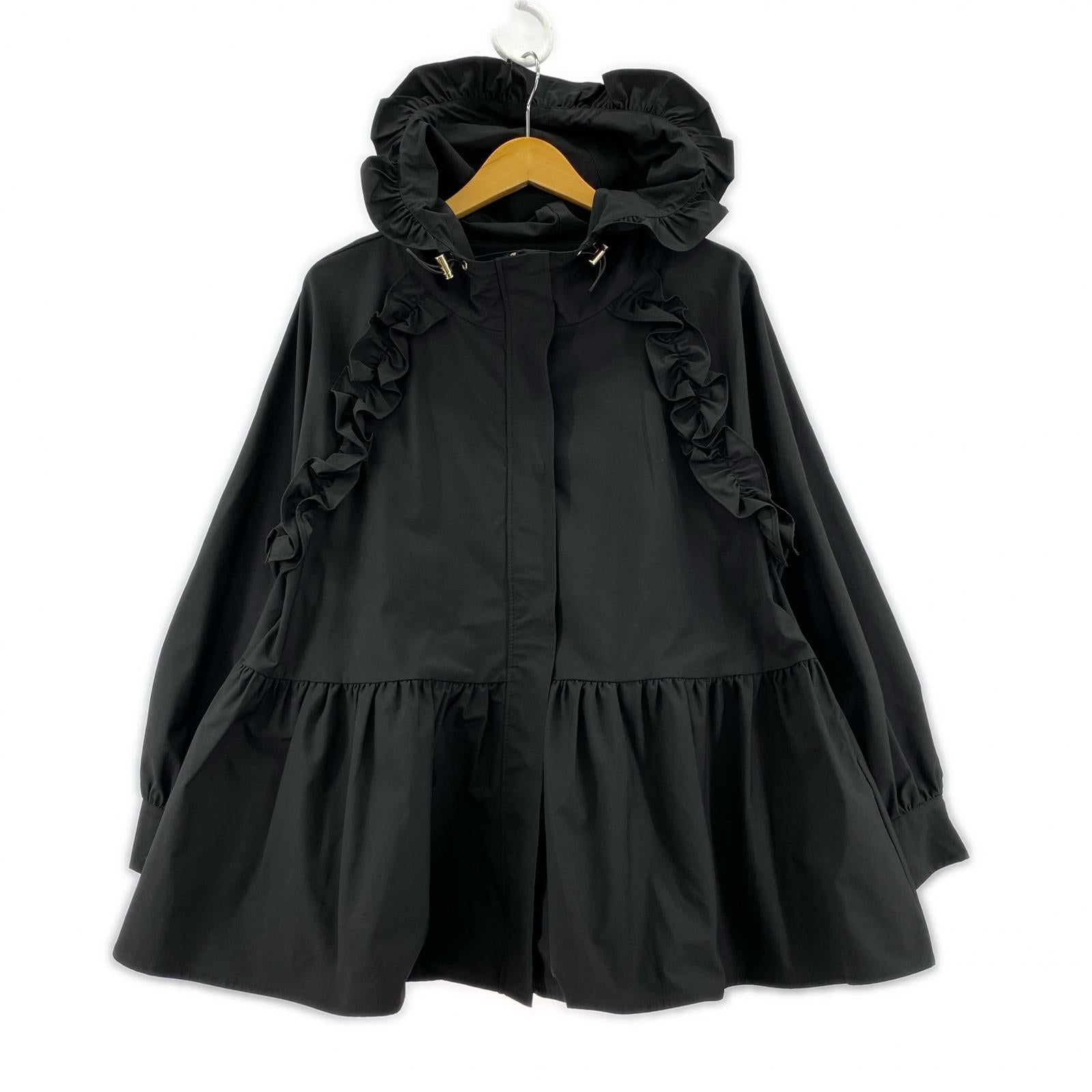 ジャケット maison de Dolce フリルマウンテンパーカー Ｆ ブラック フリー ブラック