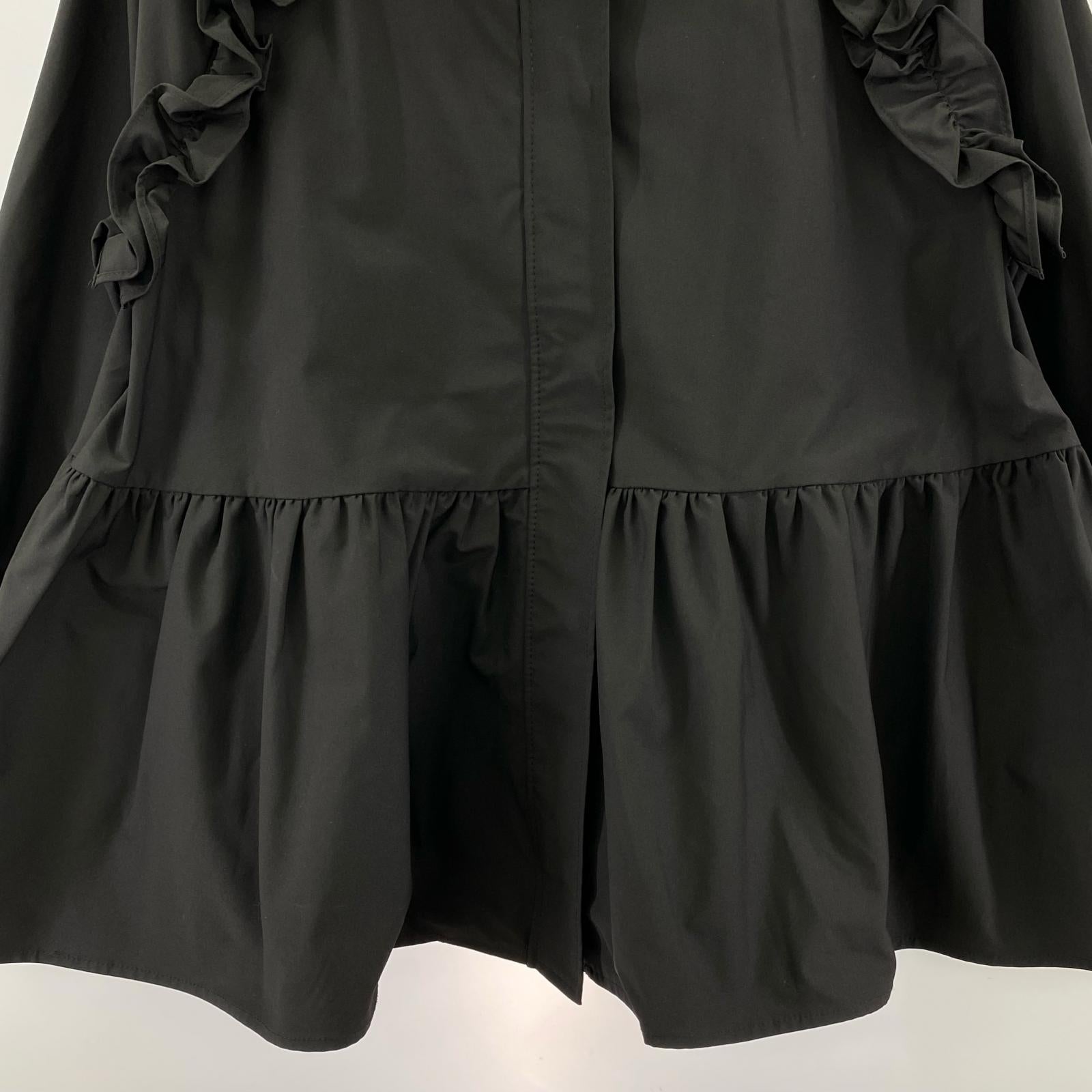 ジャケット maison de Dolce フリルマウンテンパーカー Ｆ ブラック フリー ブラック