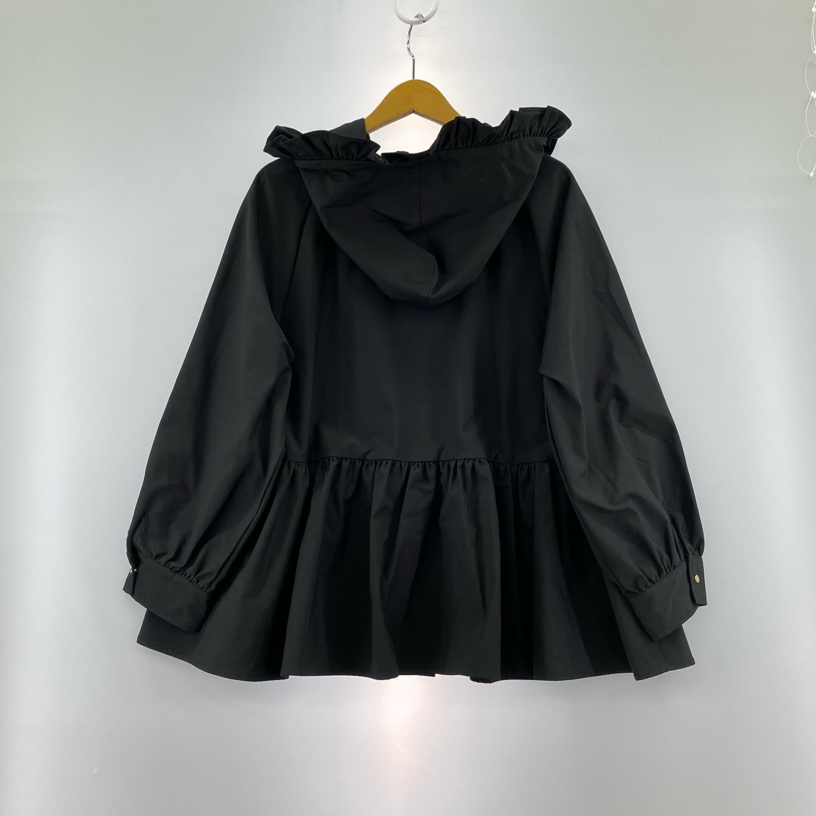 ジャケット maison de Dolce フリルマウンテンパーカー Ｆ ブラック フリー ブラック