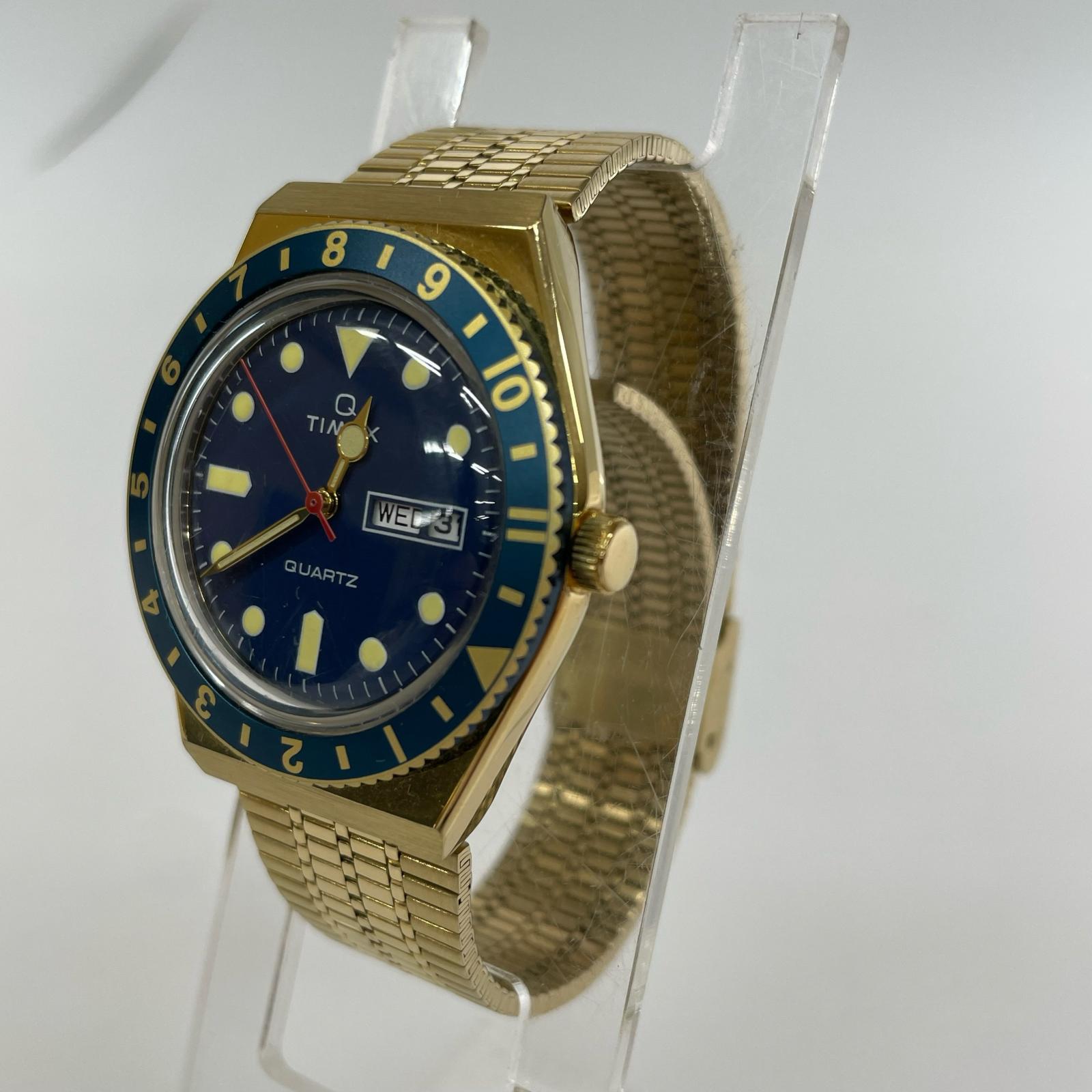 腕時計 TIMEX Q/クォーツ腕時計/アナログ/ステンレス/TW2U62000 ゴールド